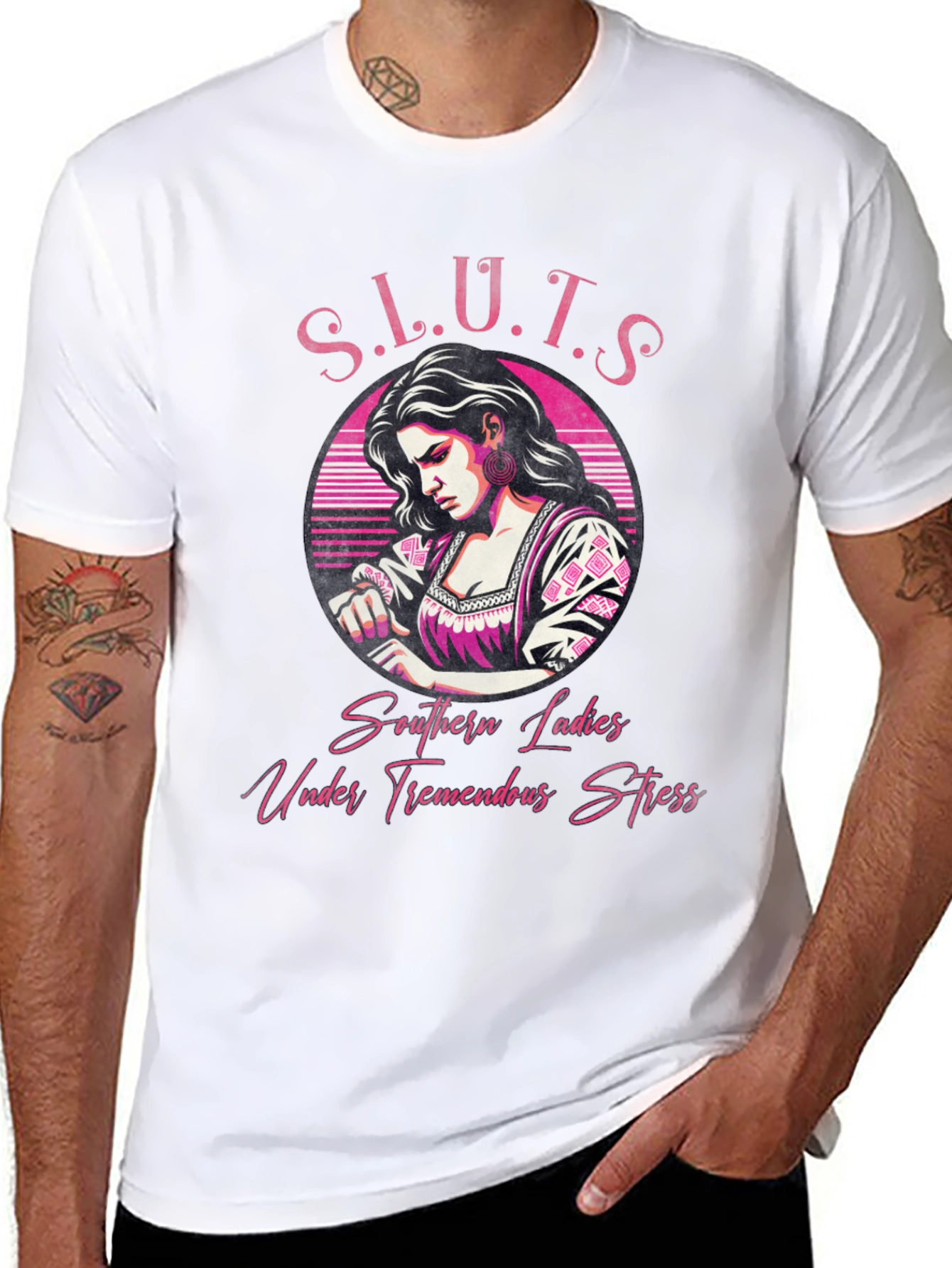 Black Southern Ladies T-Shirt - Unique Graphic Design view 8