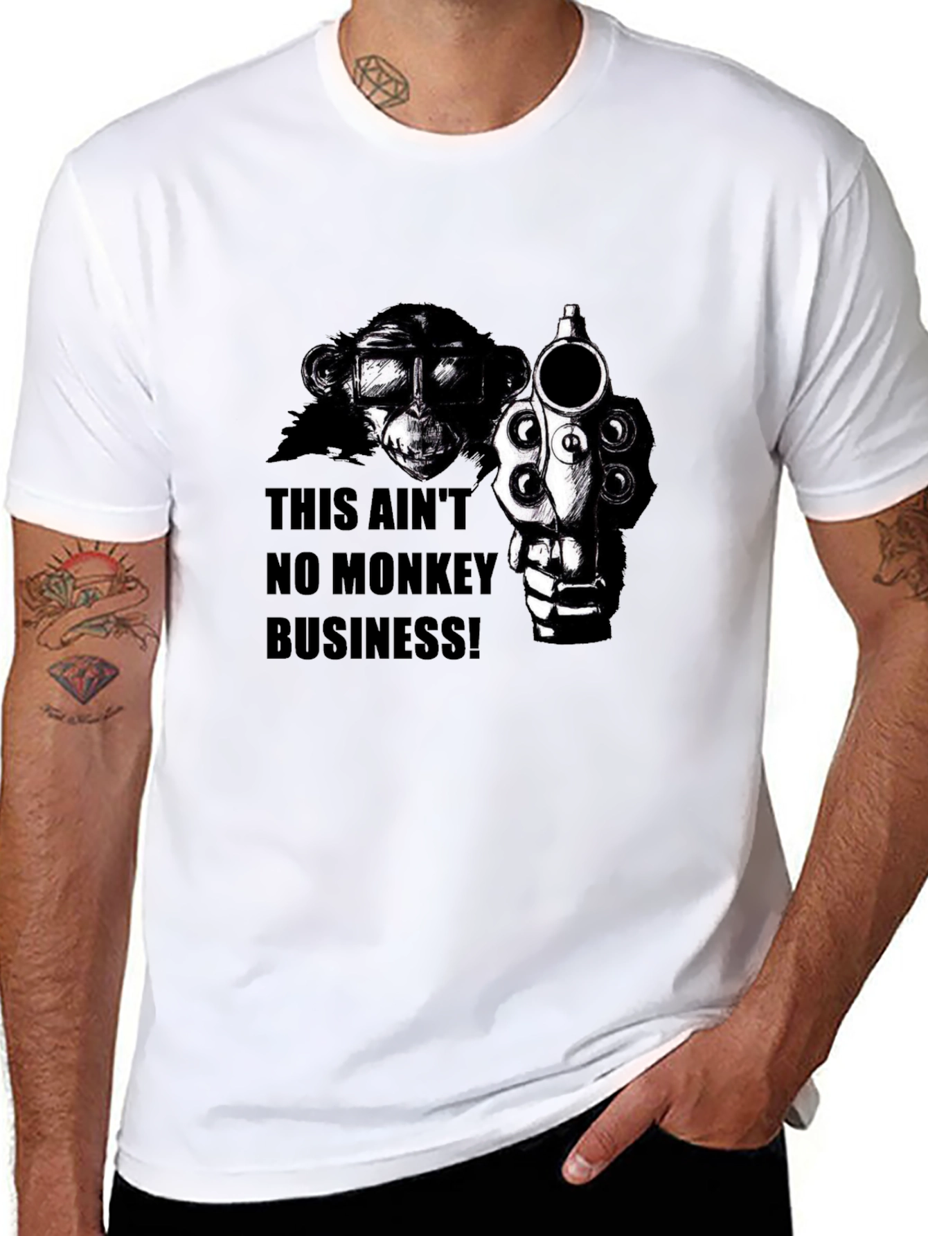 Black Monkey Business T-Shirt view 8