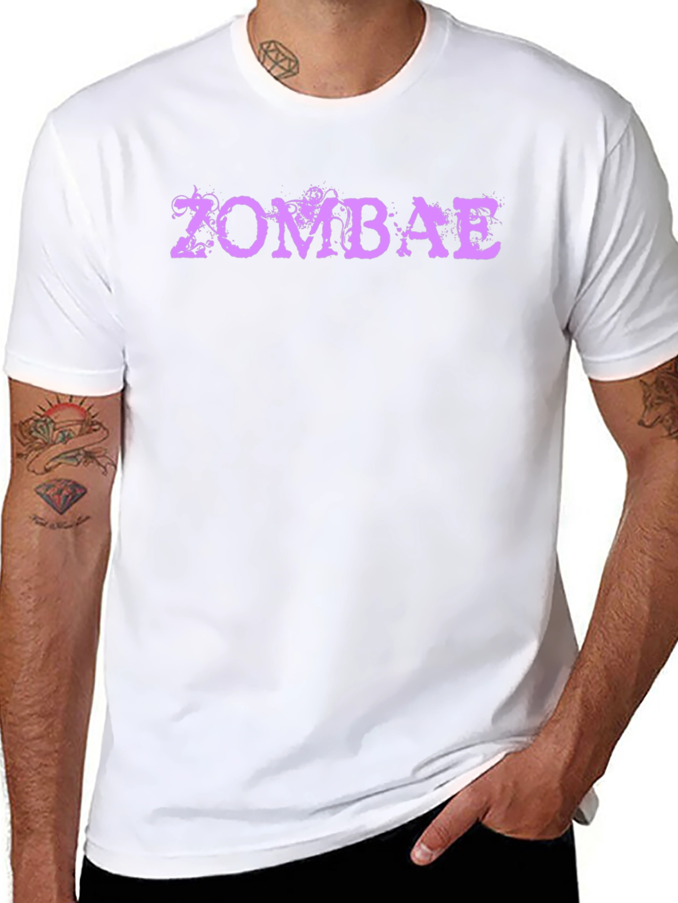 Black Zombae Graphic Tee - Unique Zombie-Inspired Design view 8