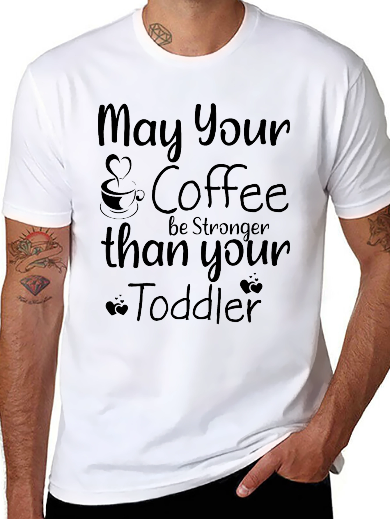 Black Coffee Lover T-Shirt - May Your Coffee Be Stronger view 8