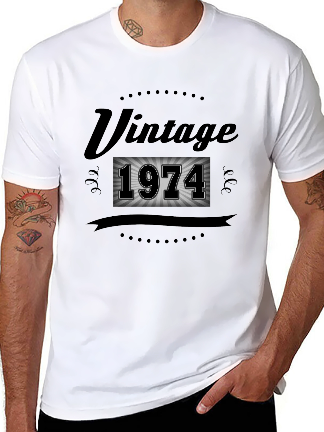 Black Vintage 1974 Graphic T-Shirt view 8