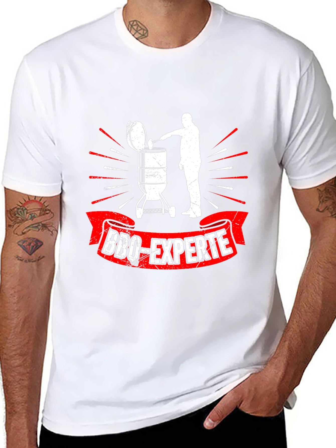 Black BBQ-Experte Graphic T-Shirt view 8