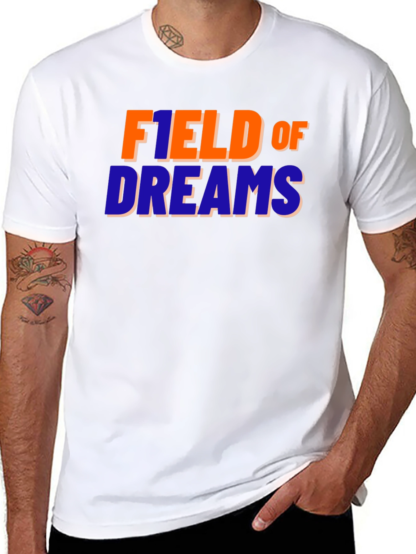 Black Field of Dreams Graphic T-Shirt - Retro Style view 8