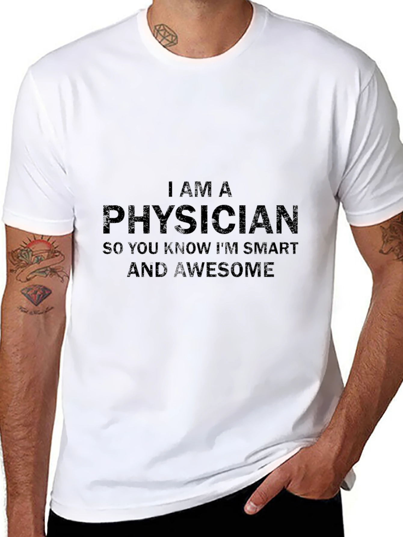 I am a Physician T-Shirt - Smart & Awesome - 8
