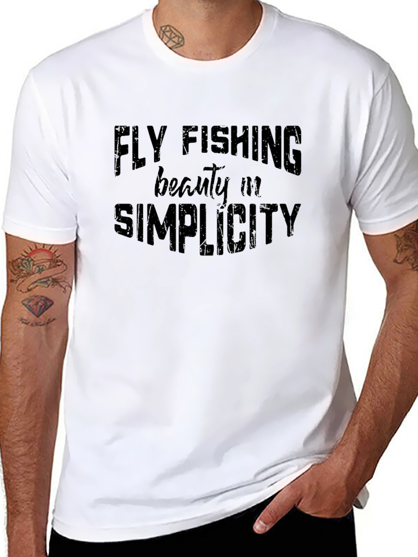 Black Fly Fishing Simplicity T-Shirt view 8