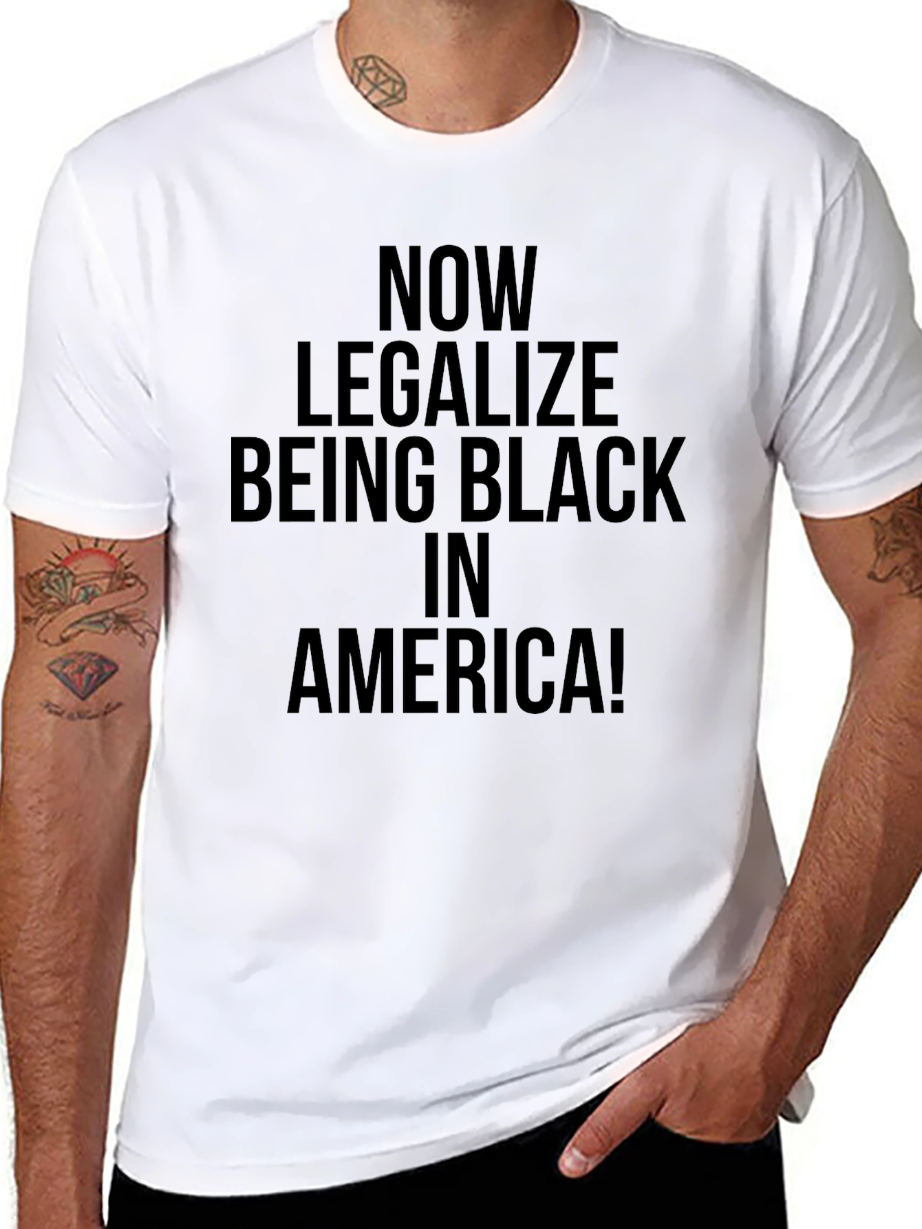 Black Now Legalize Being Black in America T-Shirt view 8
