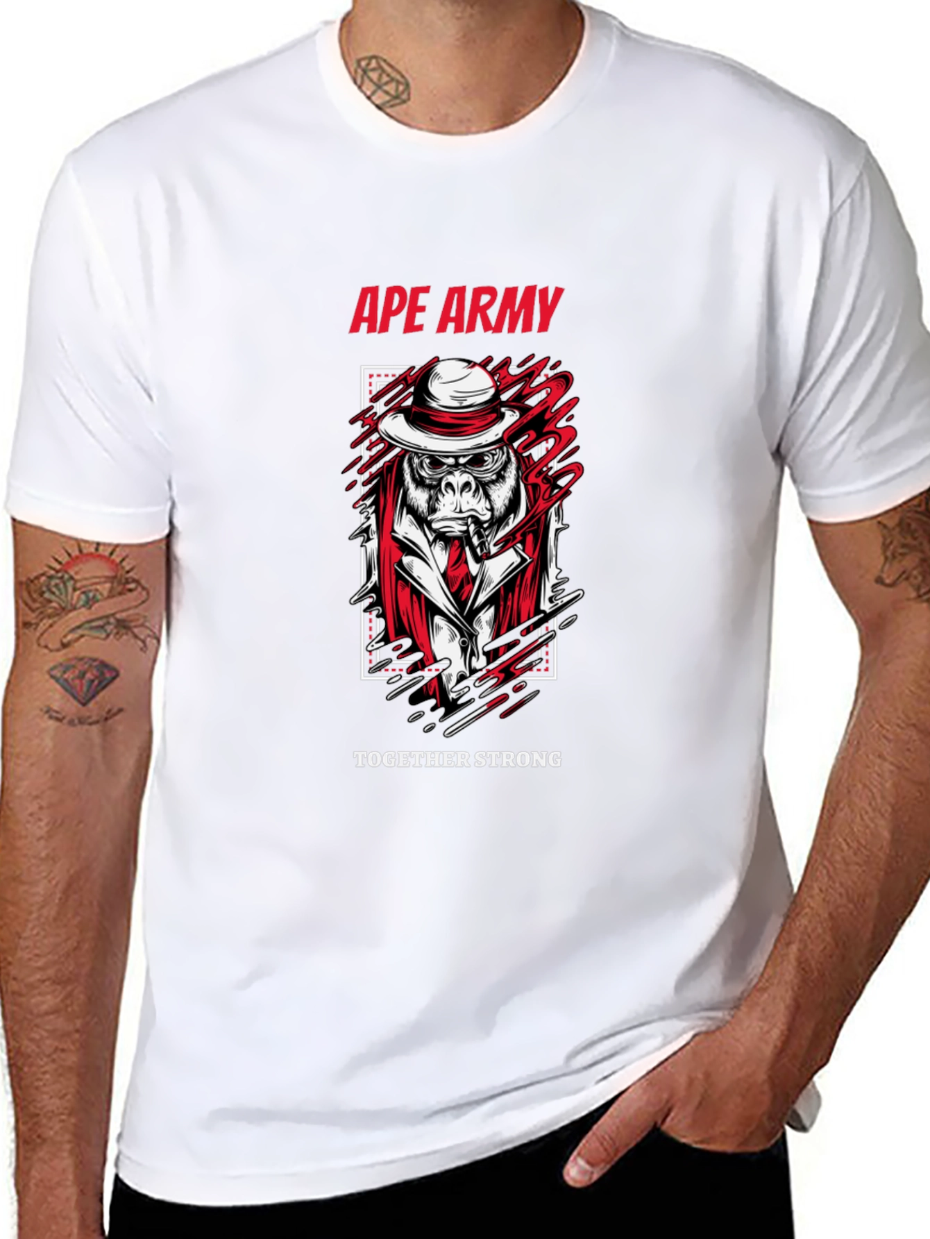 Black Ape Army T-Shirt: Together Strong view 8