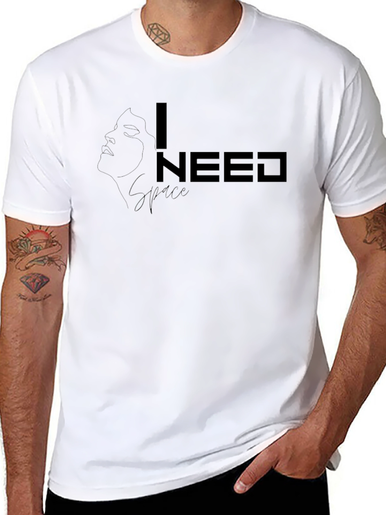 Black I NEED Black Graphic Tee view 8