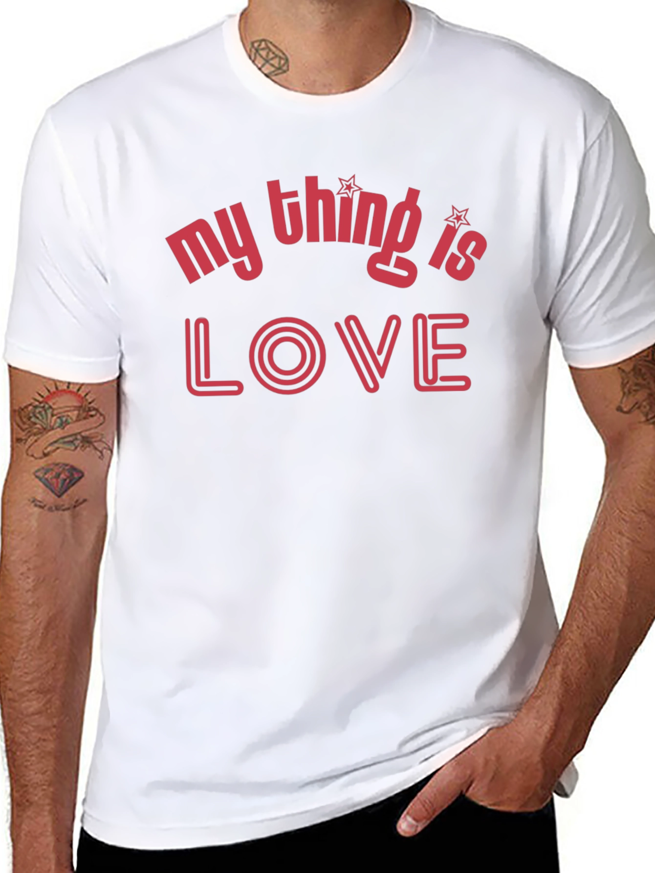 Black My Thing is Love Graphic Tee view 8