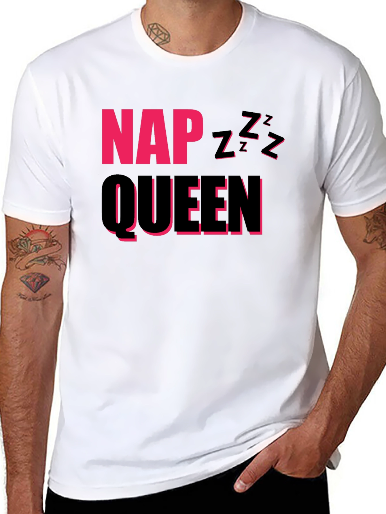 Nap Queen Graphic Tee - Comfy Sleep Shirt - 8