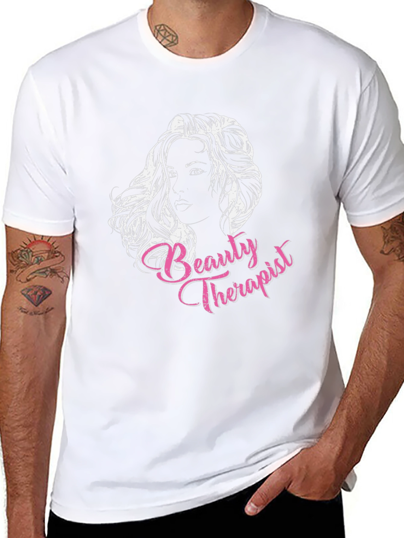 Black Beauty Therapist Graphic Tee - Black view 8