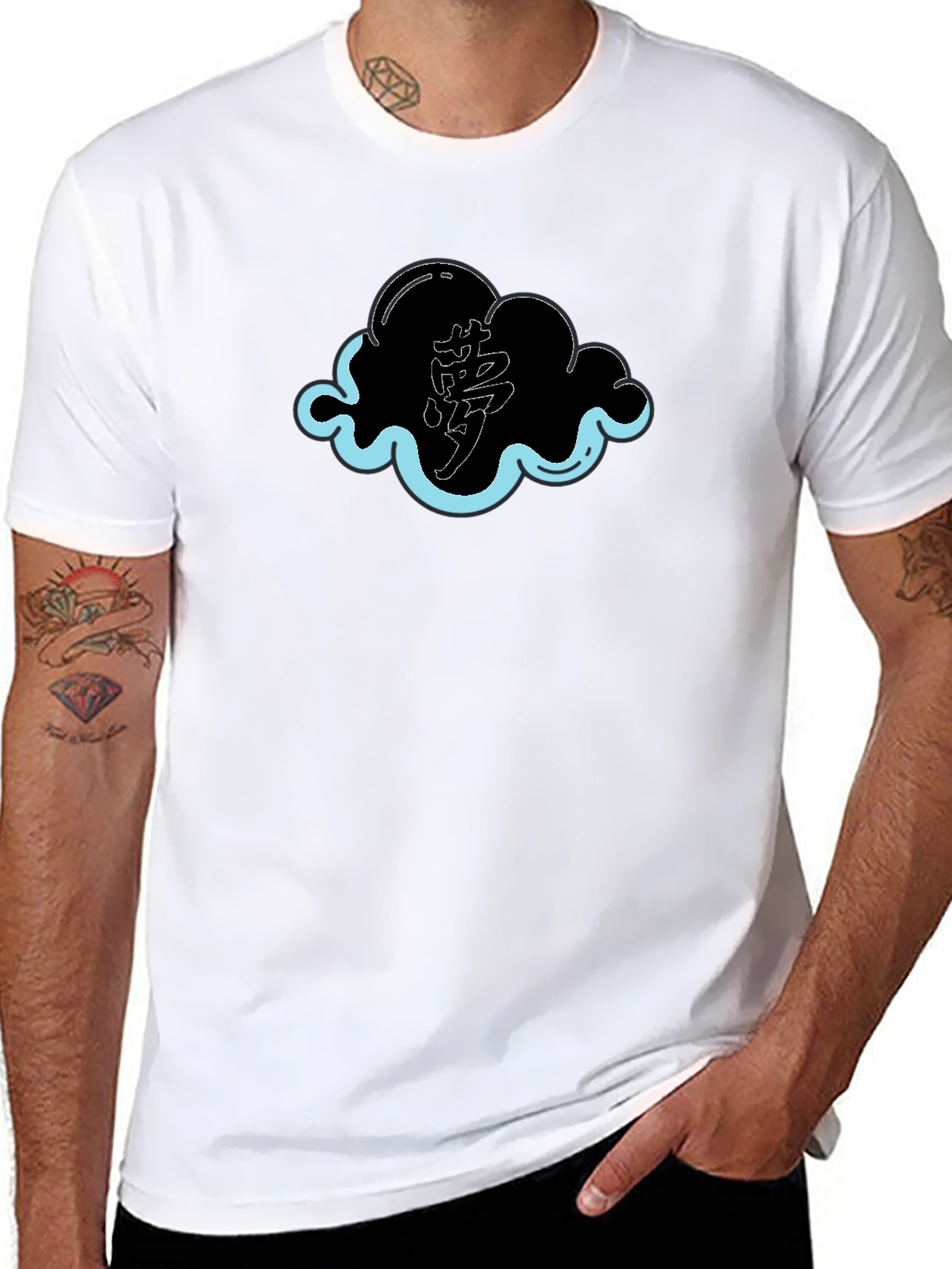 Black Akatsuki Cloud Black T-Shirt view 8