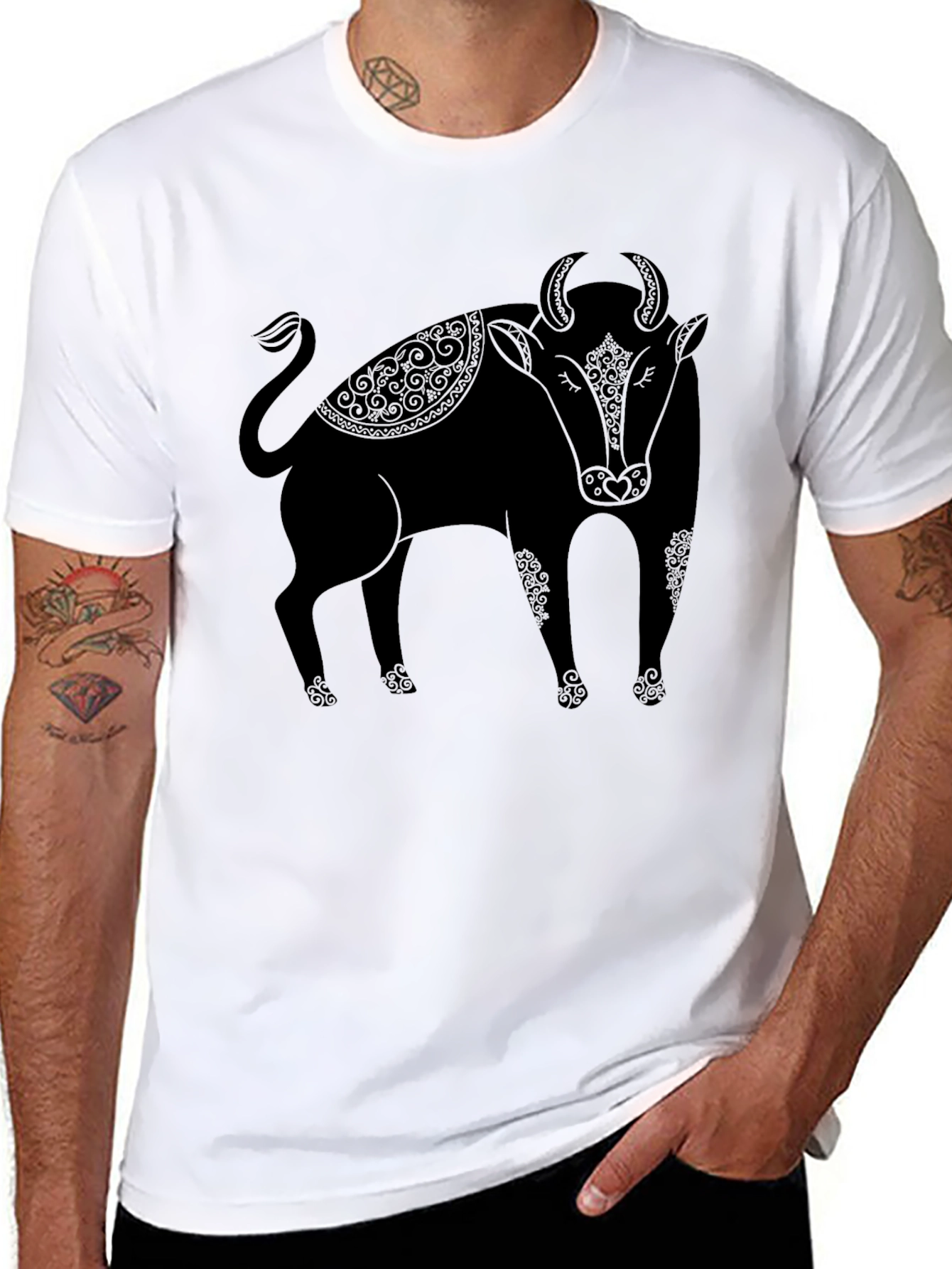 Black Black Bull Graphic Tee - Men's Short Sleeve Crew Neck view 8