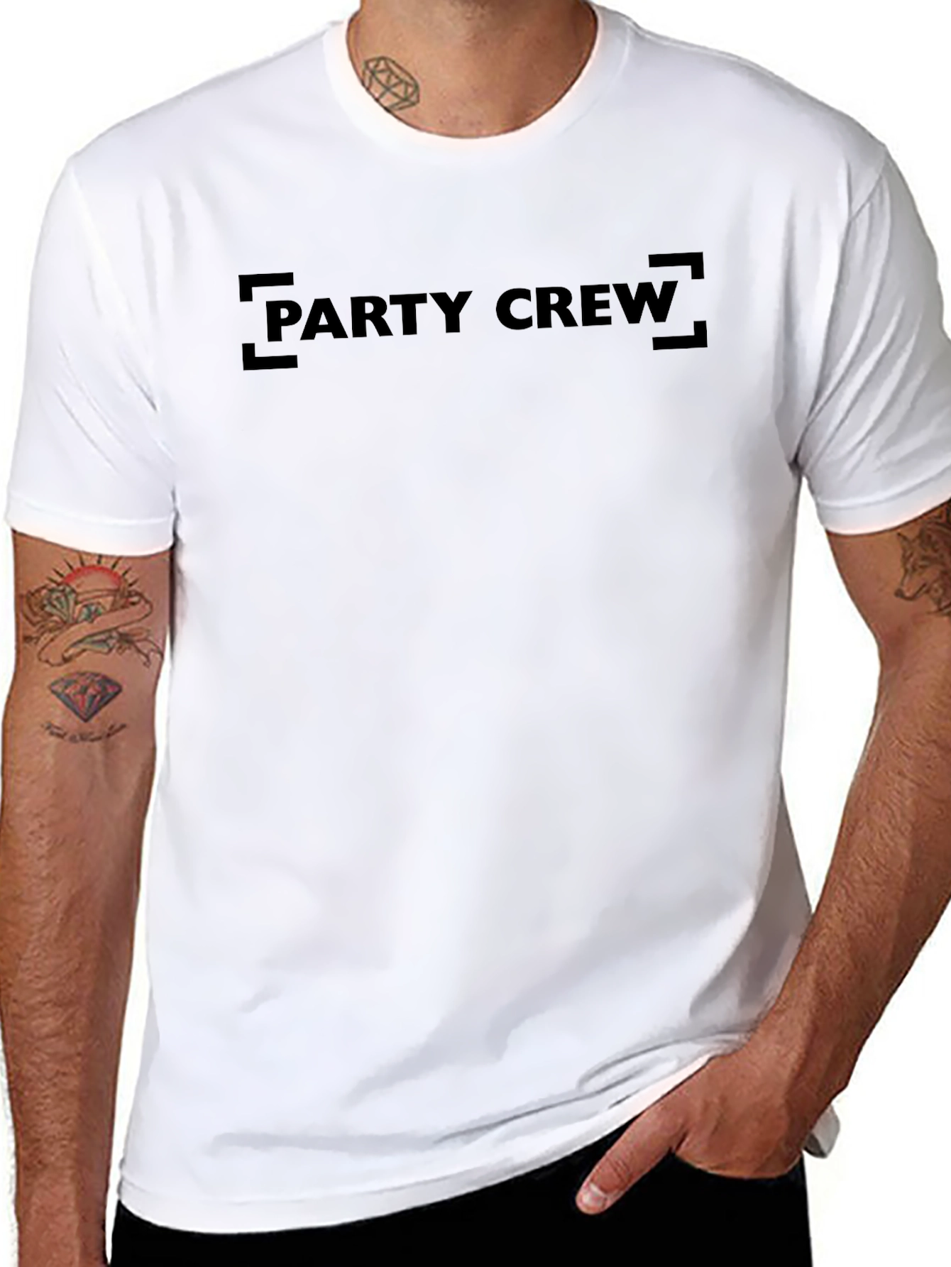 Black Party Crew Black T-Shirt view 8