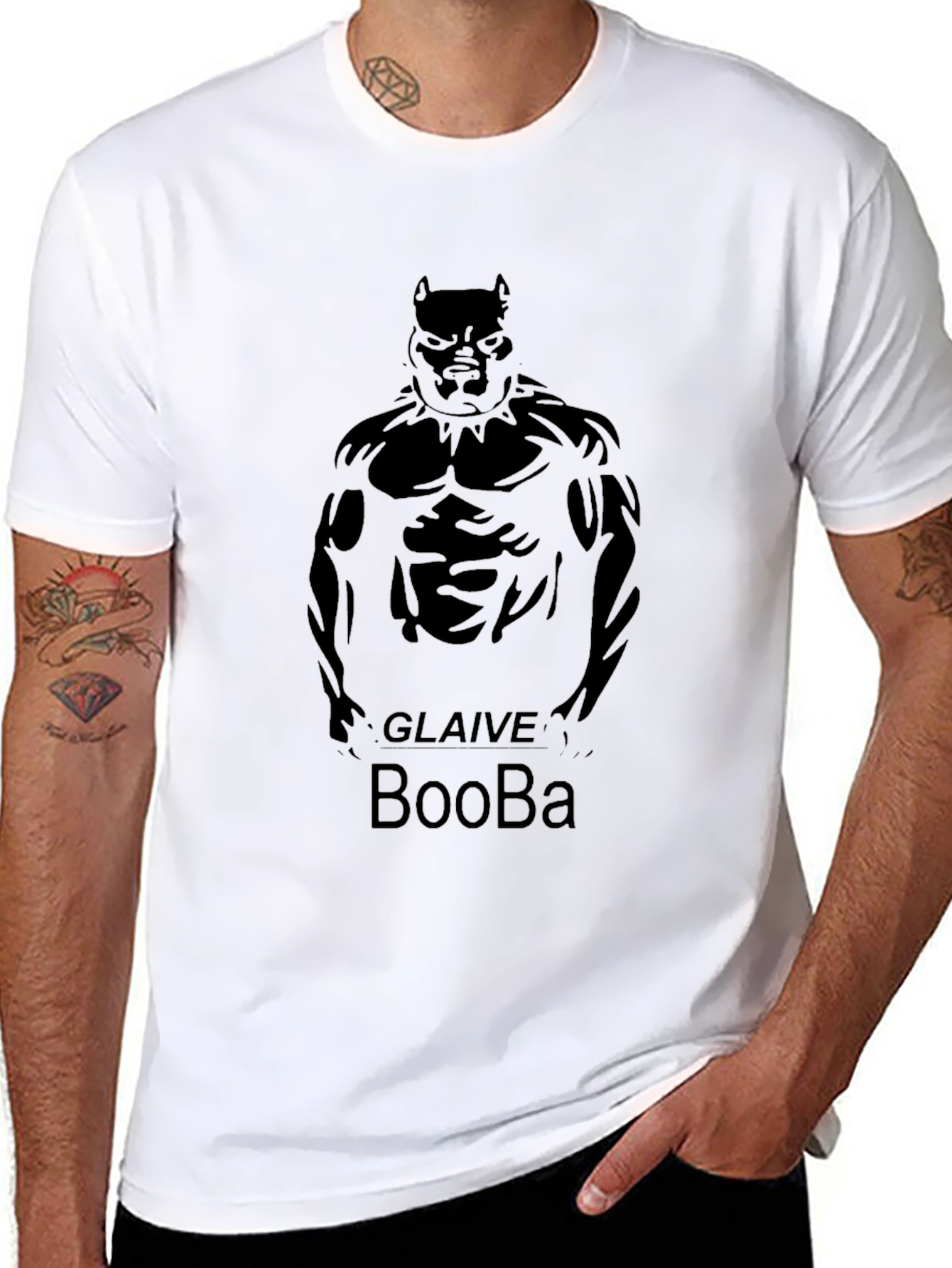 Black Glaive Booba Black Graphic Tee view 8