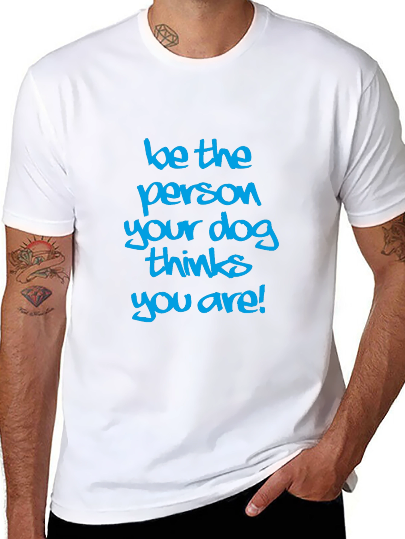 Black Dog Lover Tee: Be the Person Your Dog Thinks You Are view 8