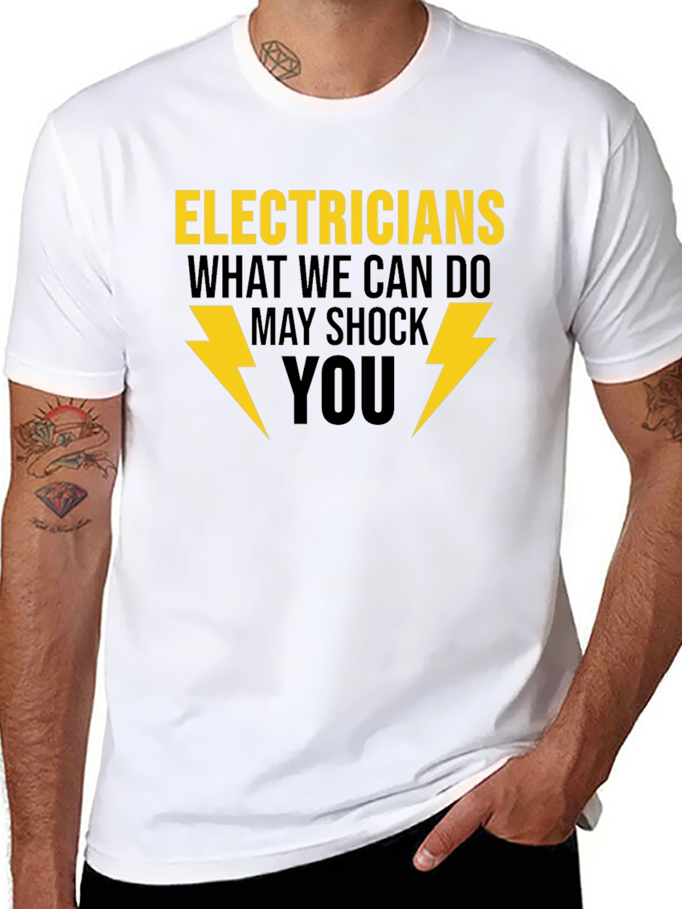 Black Electricians May Shock You T-Shirt view 8