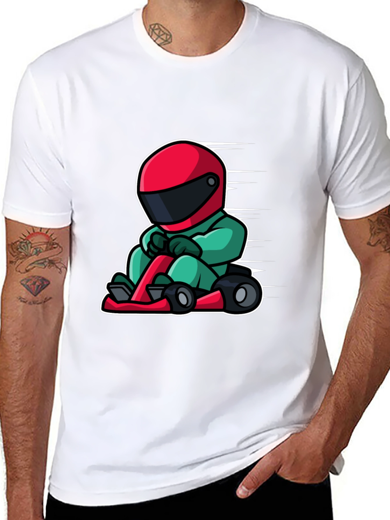 Cartoon Go-Kart T-Shirt - 8