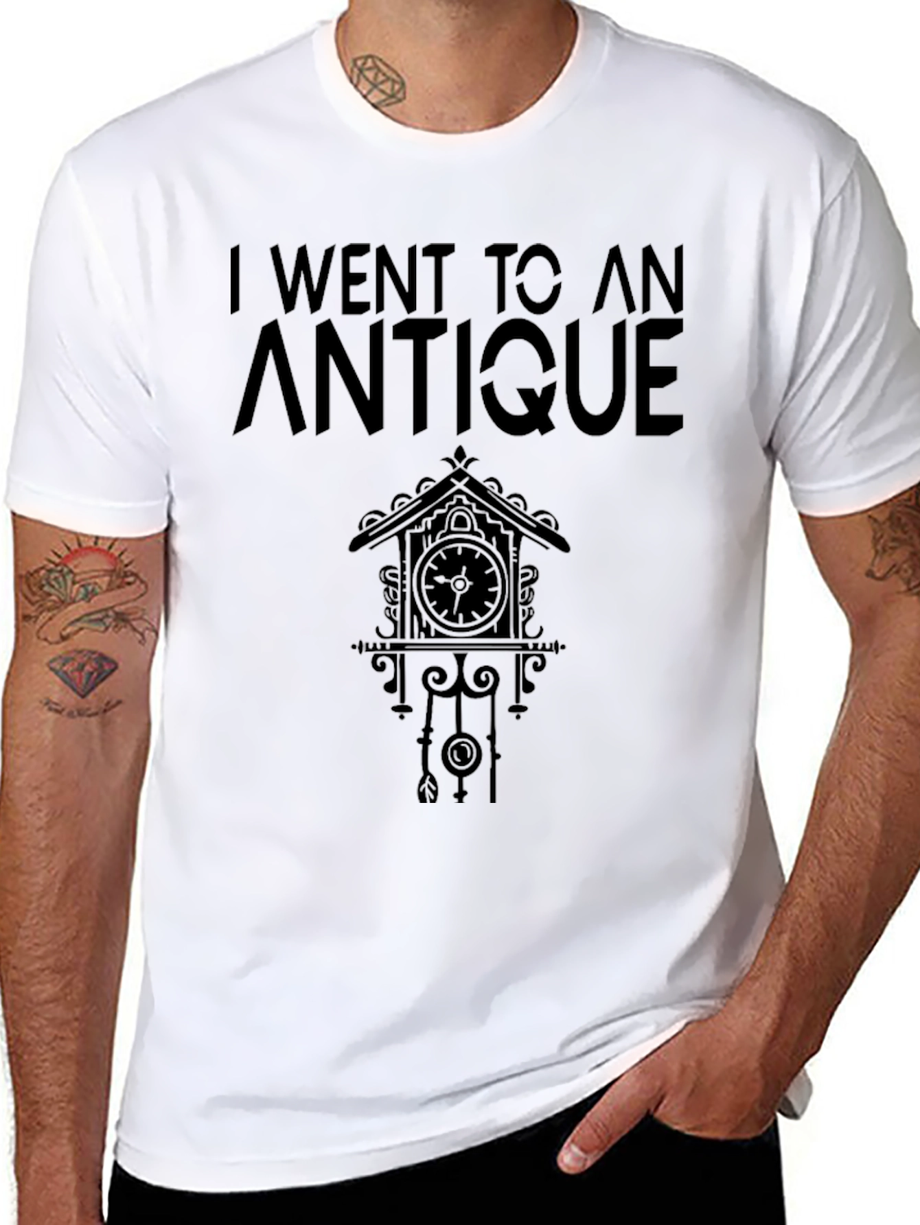 Black Antique Store Humor Graphic T-Shirt view 8