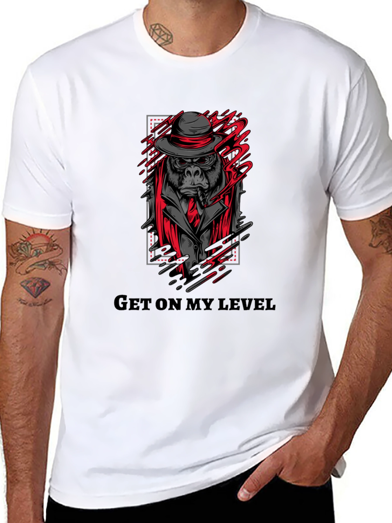 Black Get on My Level Graphic Tee view 8