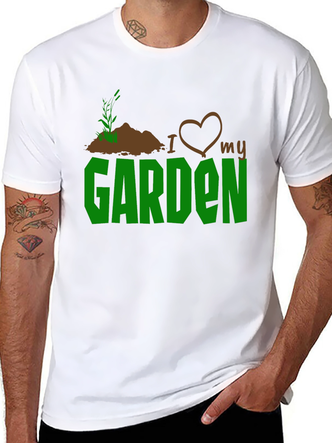 Black I Love My Garden T-Shirt - Gardening Gift view 8