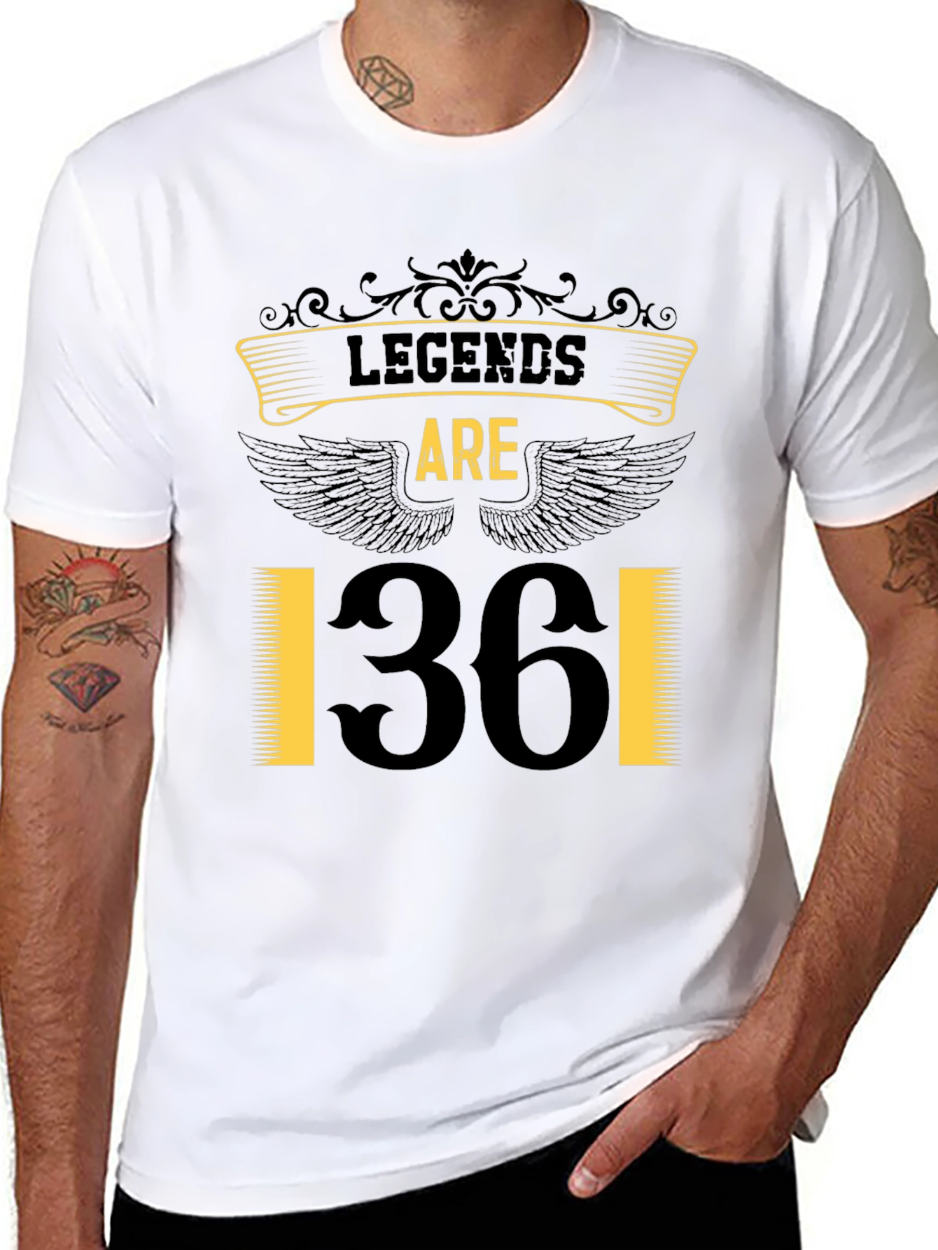 Black Legends Are 36 T-Shirt view 8