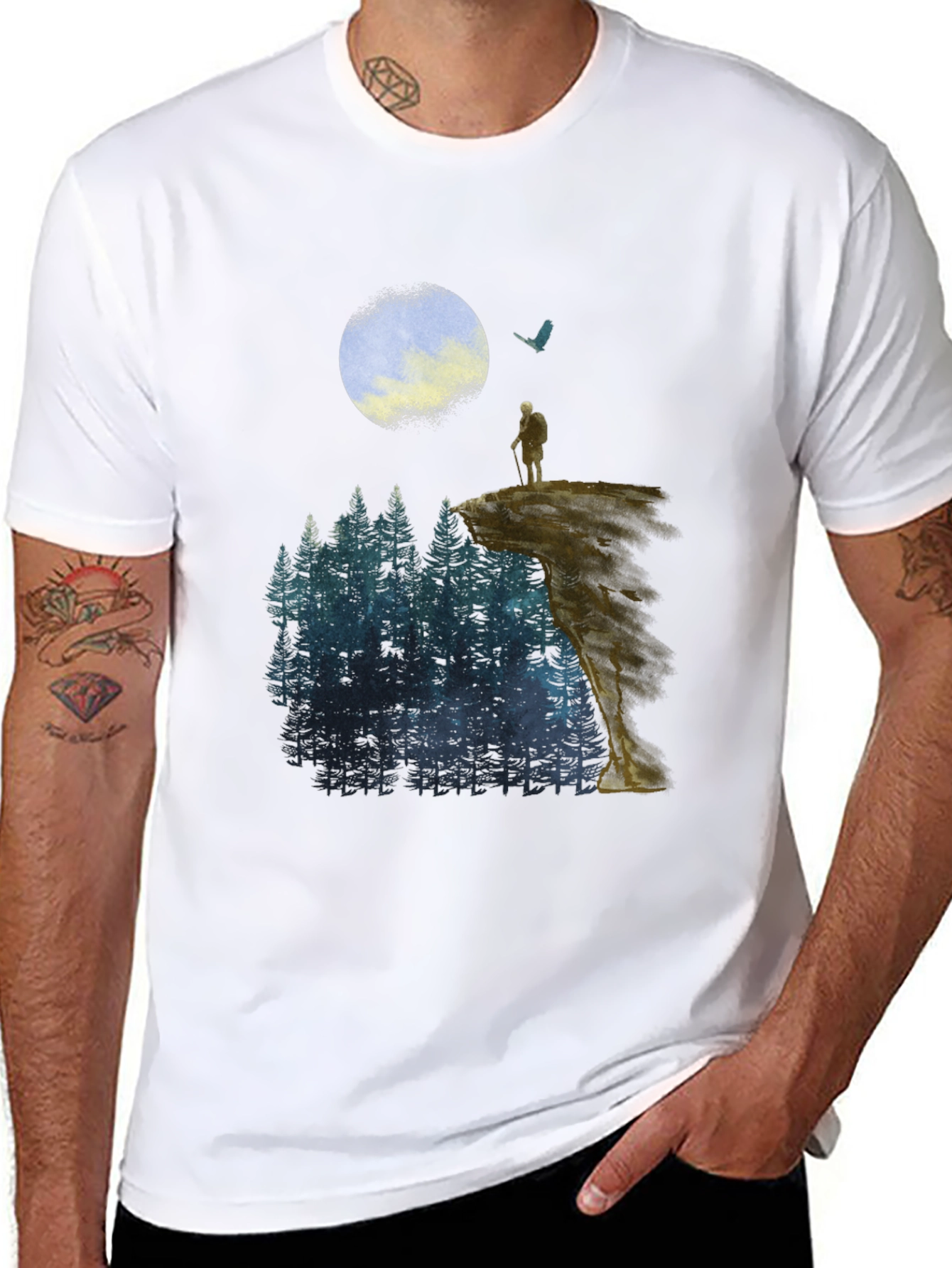 Black Wanderer Graphic T-Shirt view 8