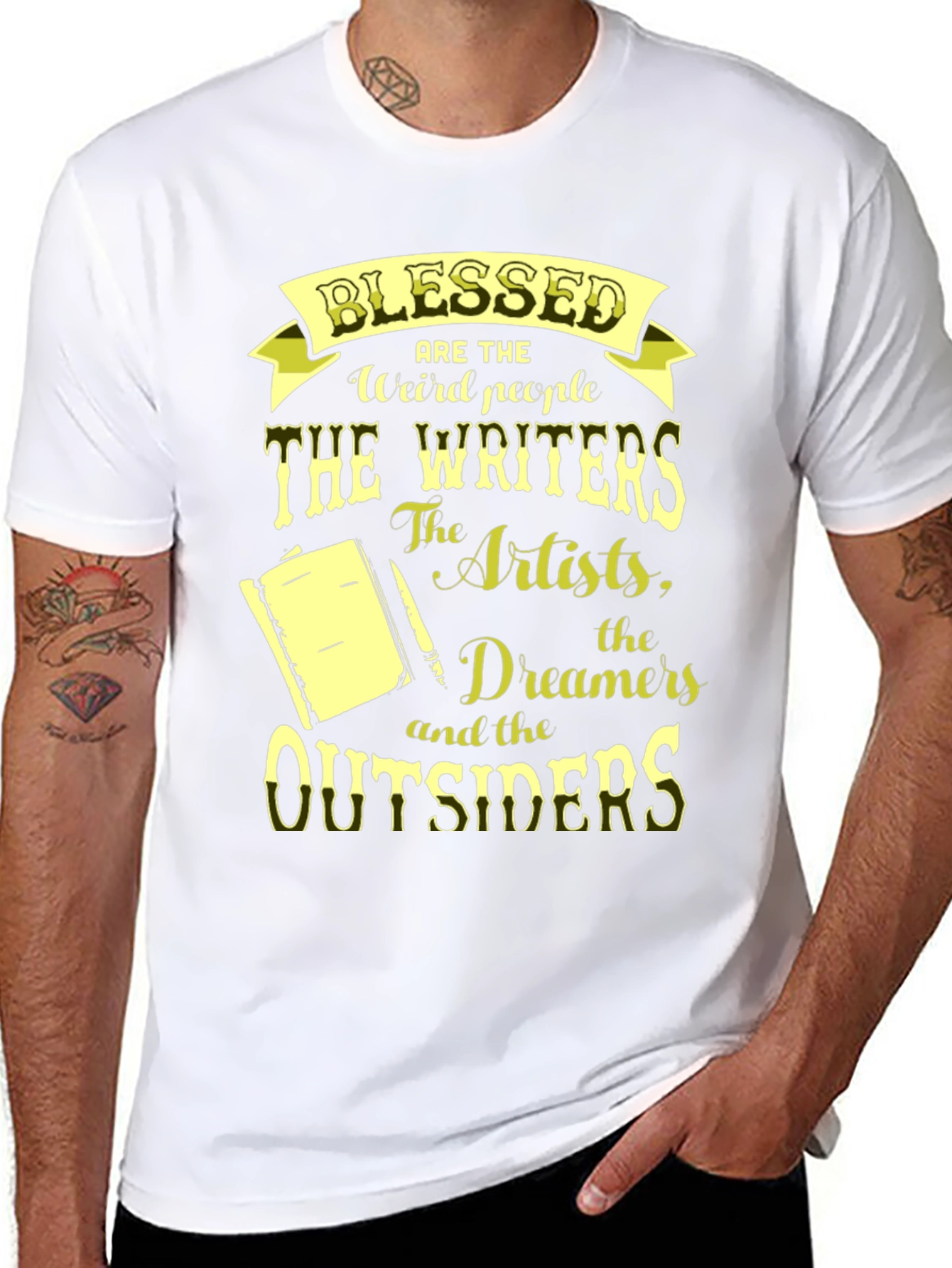 Black Blessed Writers & Artists T-Shirt view 8