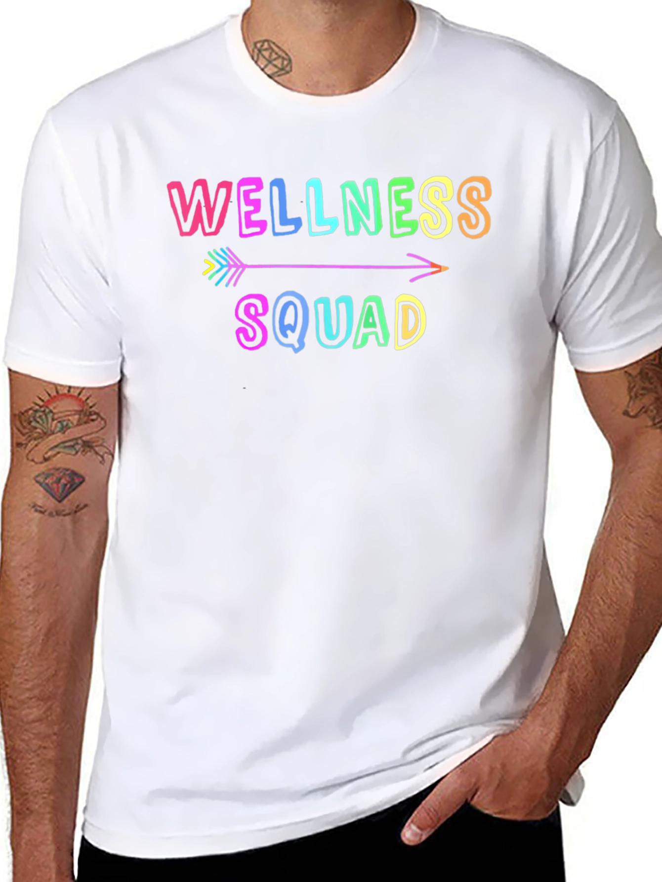 Wellness Squad Black T-Shirt - 8