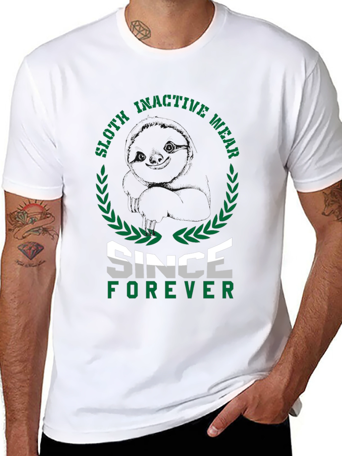 Black Sloth Inactive Wear Since Forever Black T-Shirt view 8