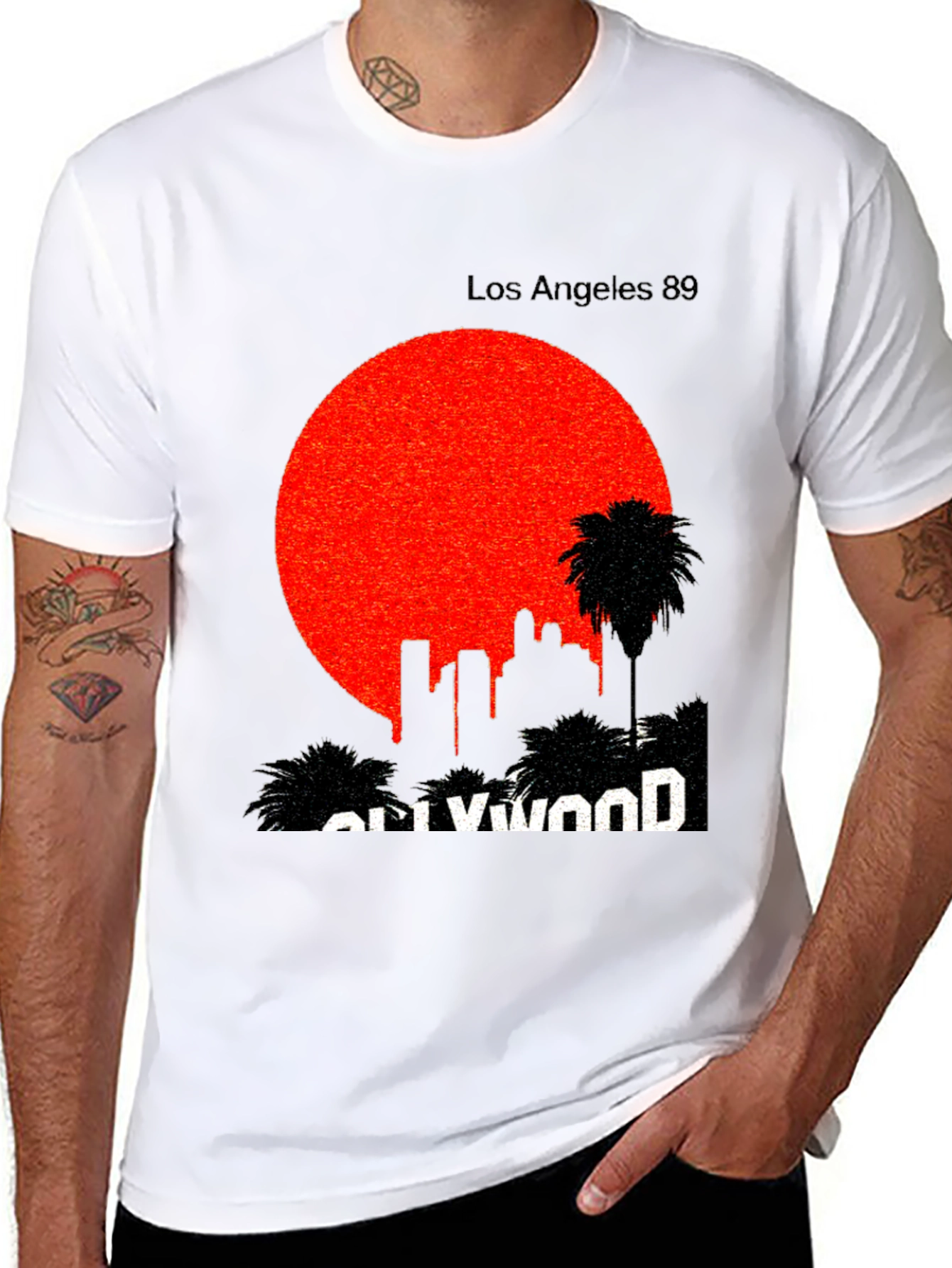 Black Los Angeles 89 Graphic T-Shirt view 8