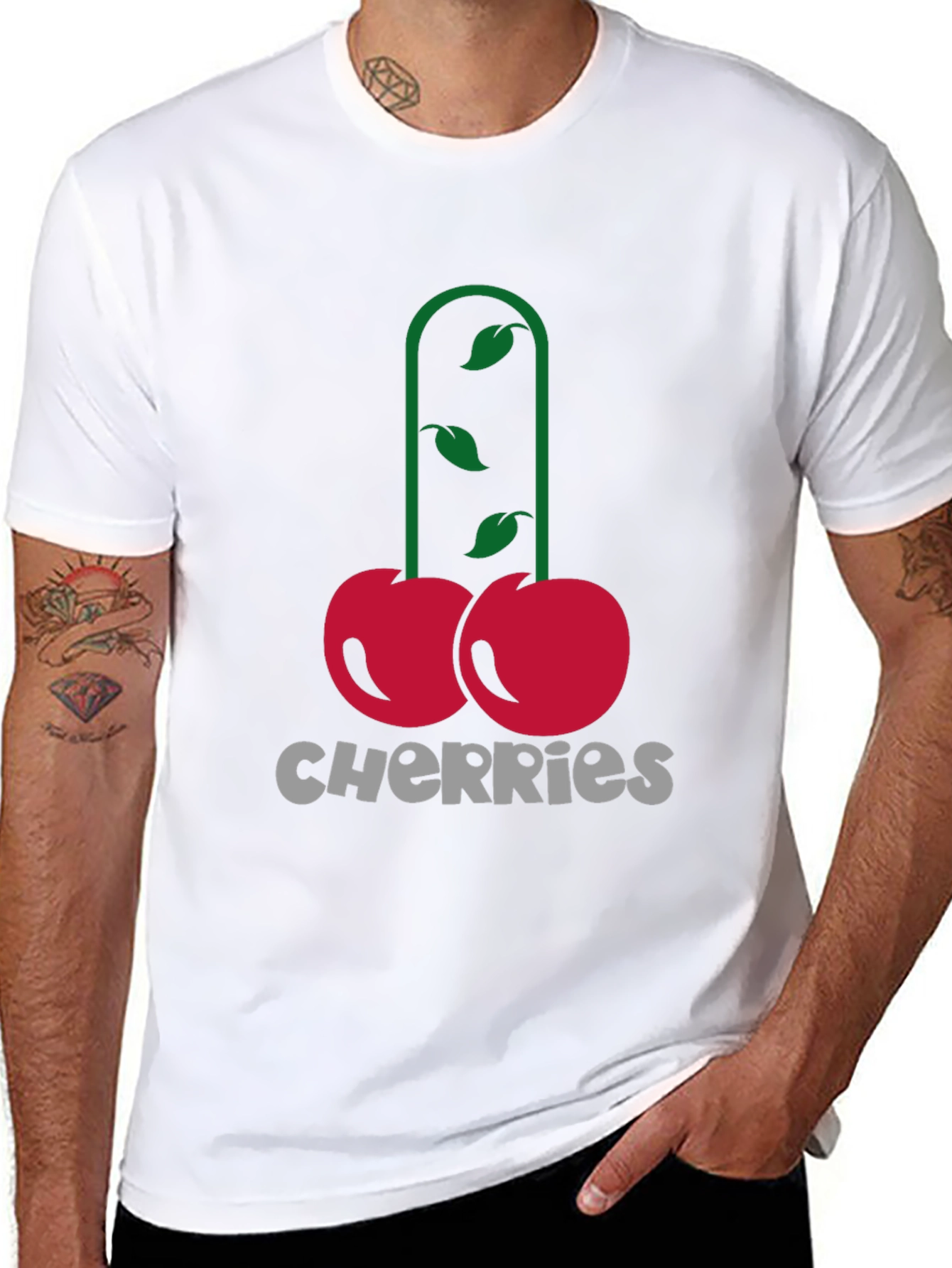 Black Cherries Graphic Tee - Bold Humor Shirt view 8