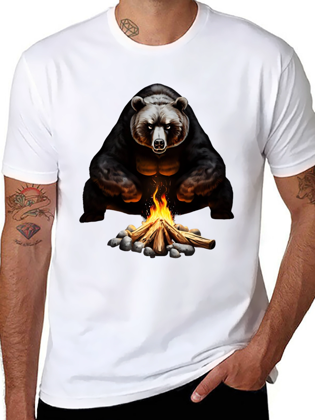 Black Bear Campfire Graphic Tee view 8