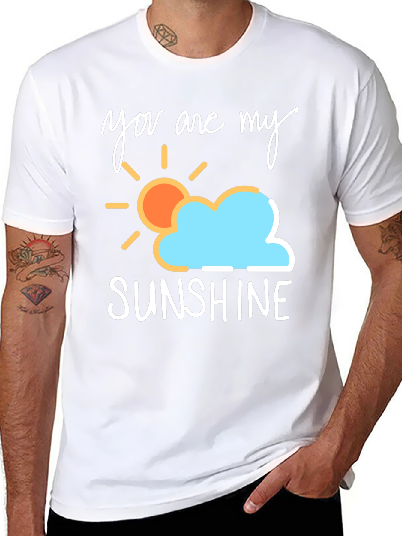 Black You Are My Sunshine T-Shirt - Soft Cotton Blend view 8