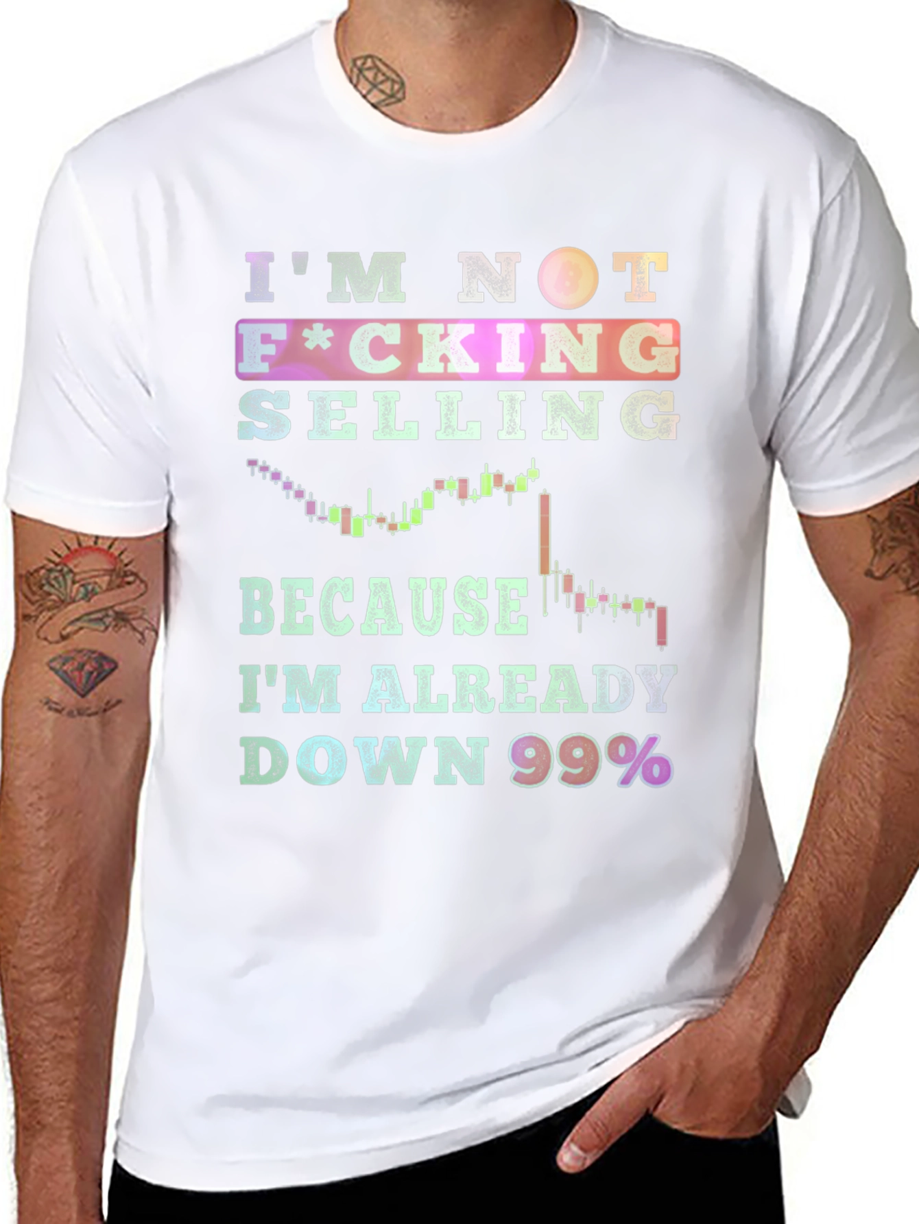 Black I'm Not Selling T-Shirt - Down 99% view 8