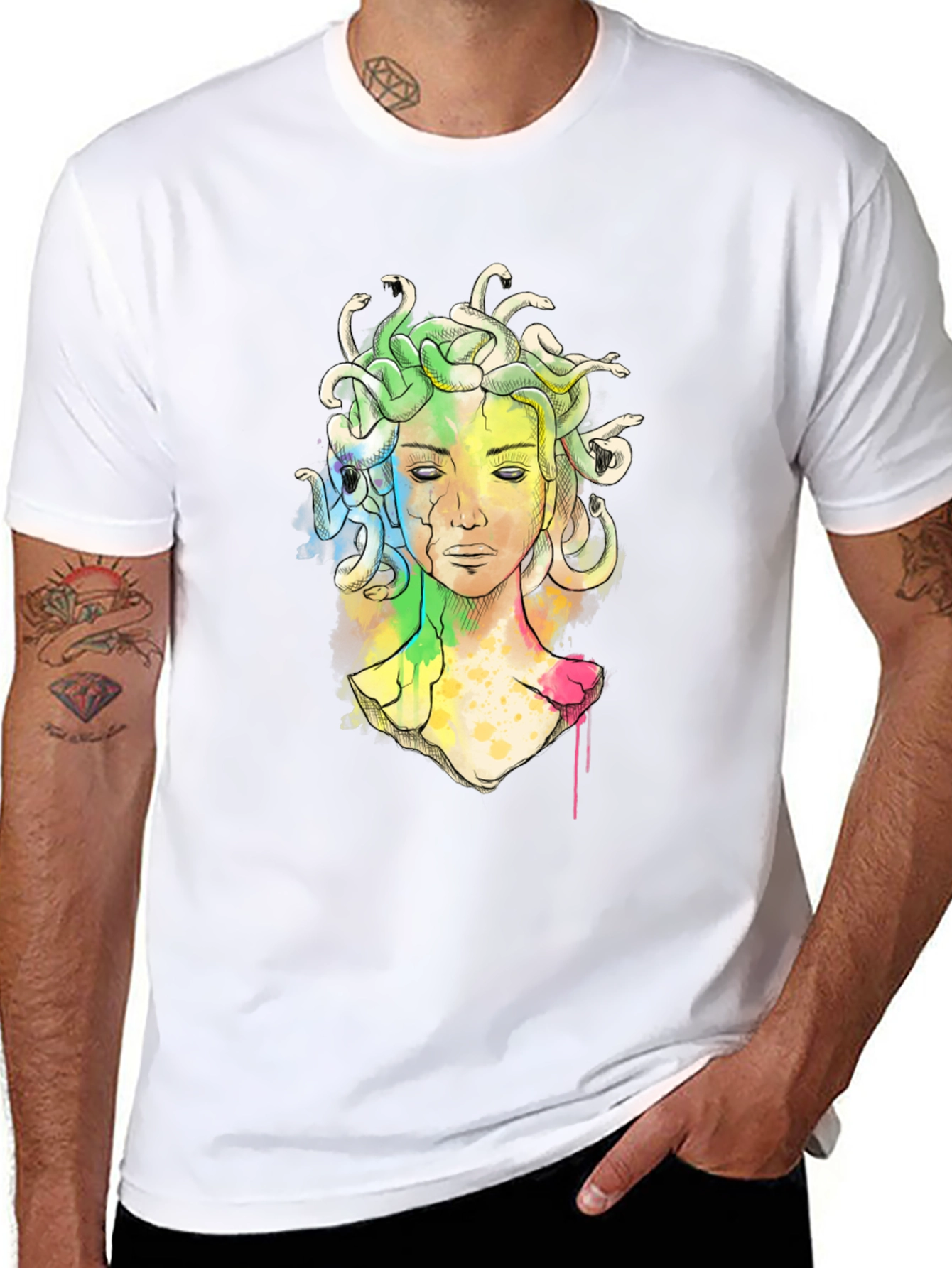 Black Medusa Graphic Tee - Modern Myth T-Shirt view 8