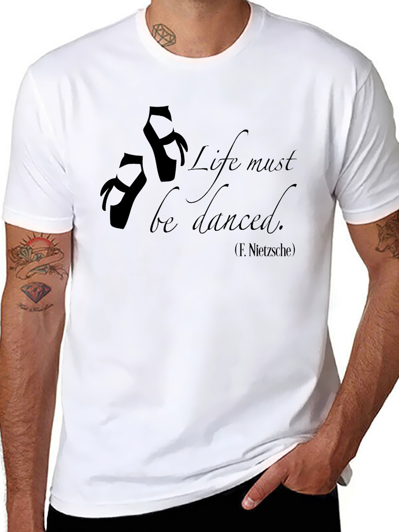 Black Life Must Be Danced T-Shirt - Ballet Inspired Tee view 8