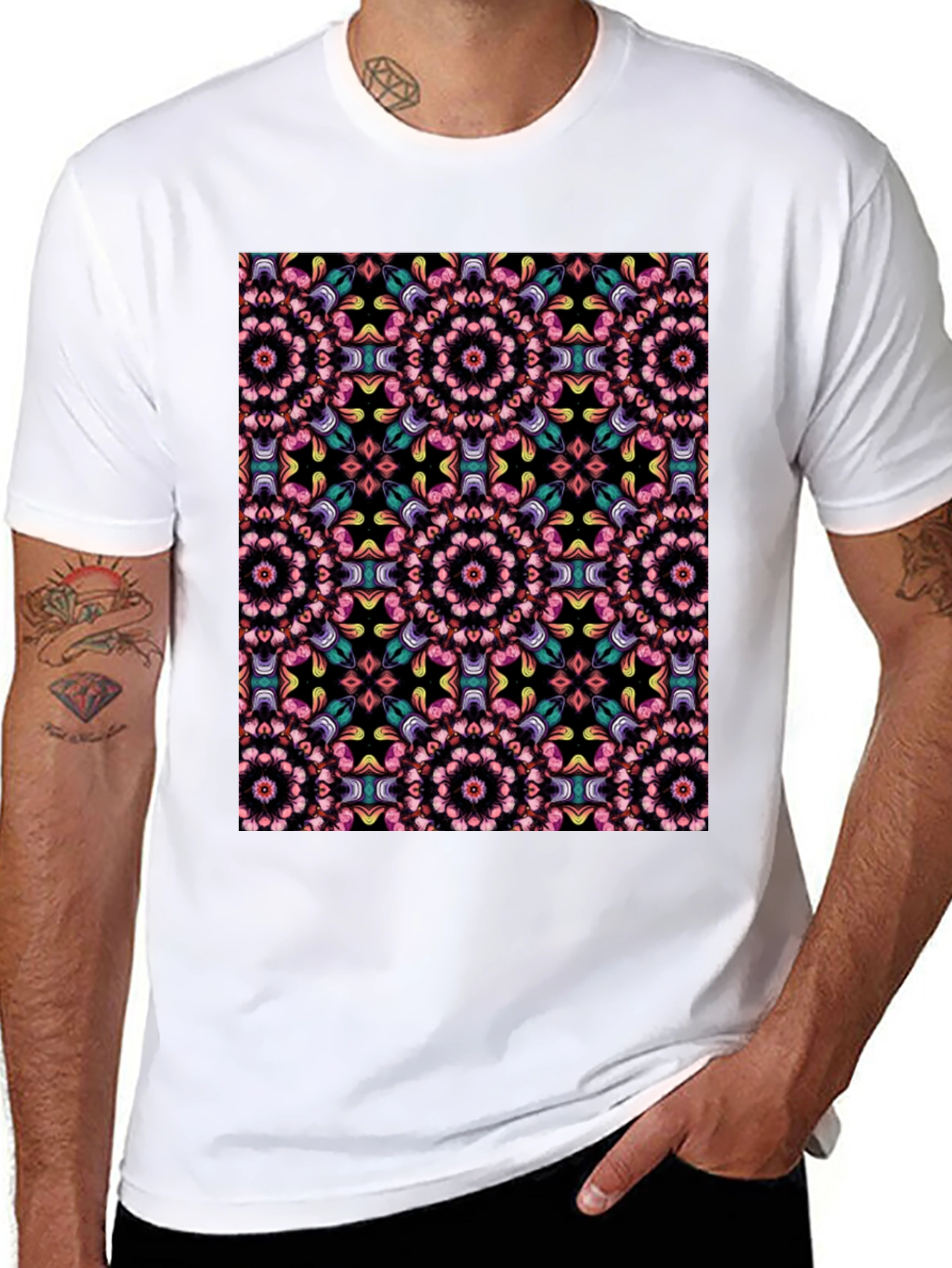 Black Kaleidoscope Dream Black Tee view 8