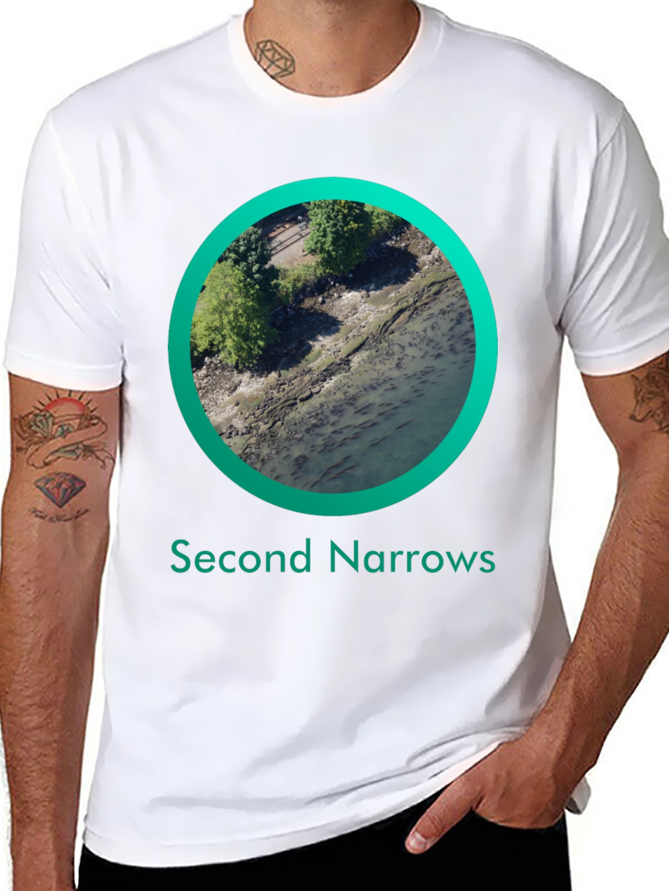Black Second Narrows Graphic T-Shirt - Black view 8