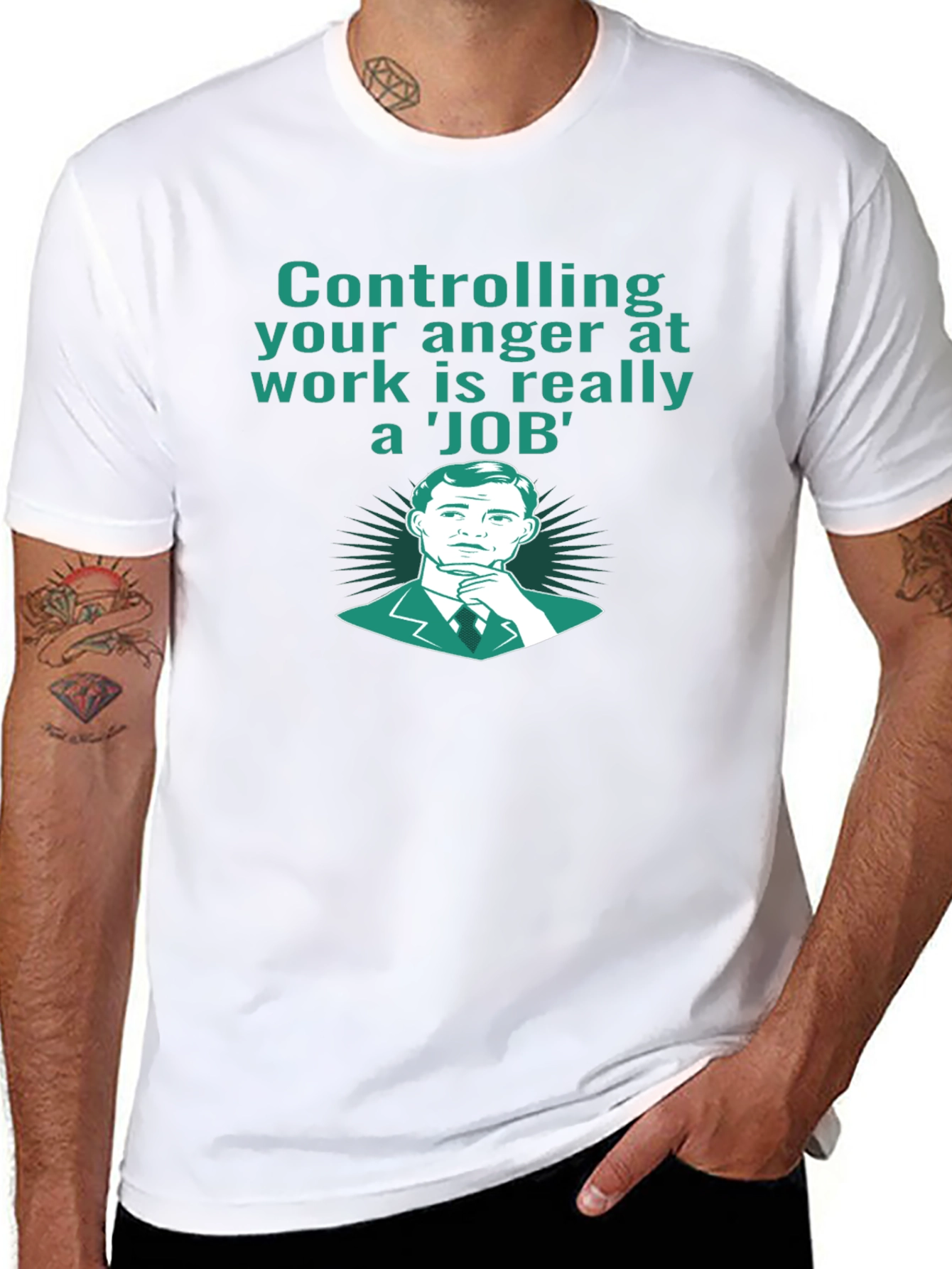 Black Controlling Anger T-Shirt view 8
