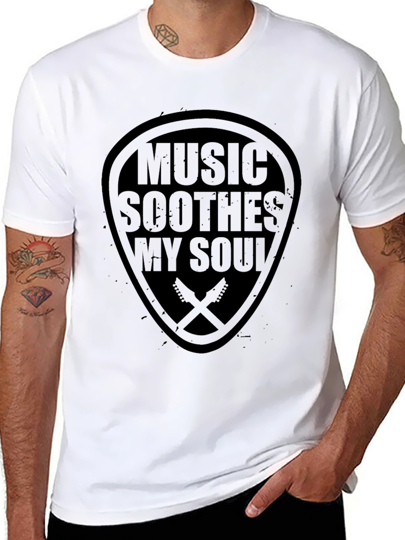 Black Music Soothes My Soul Graphic Tee view 8