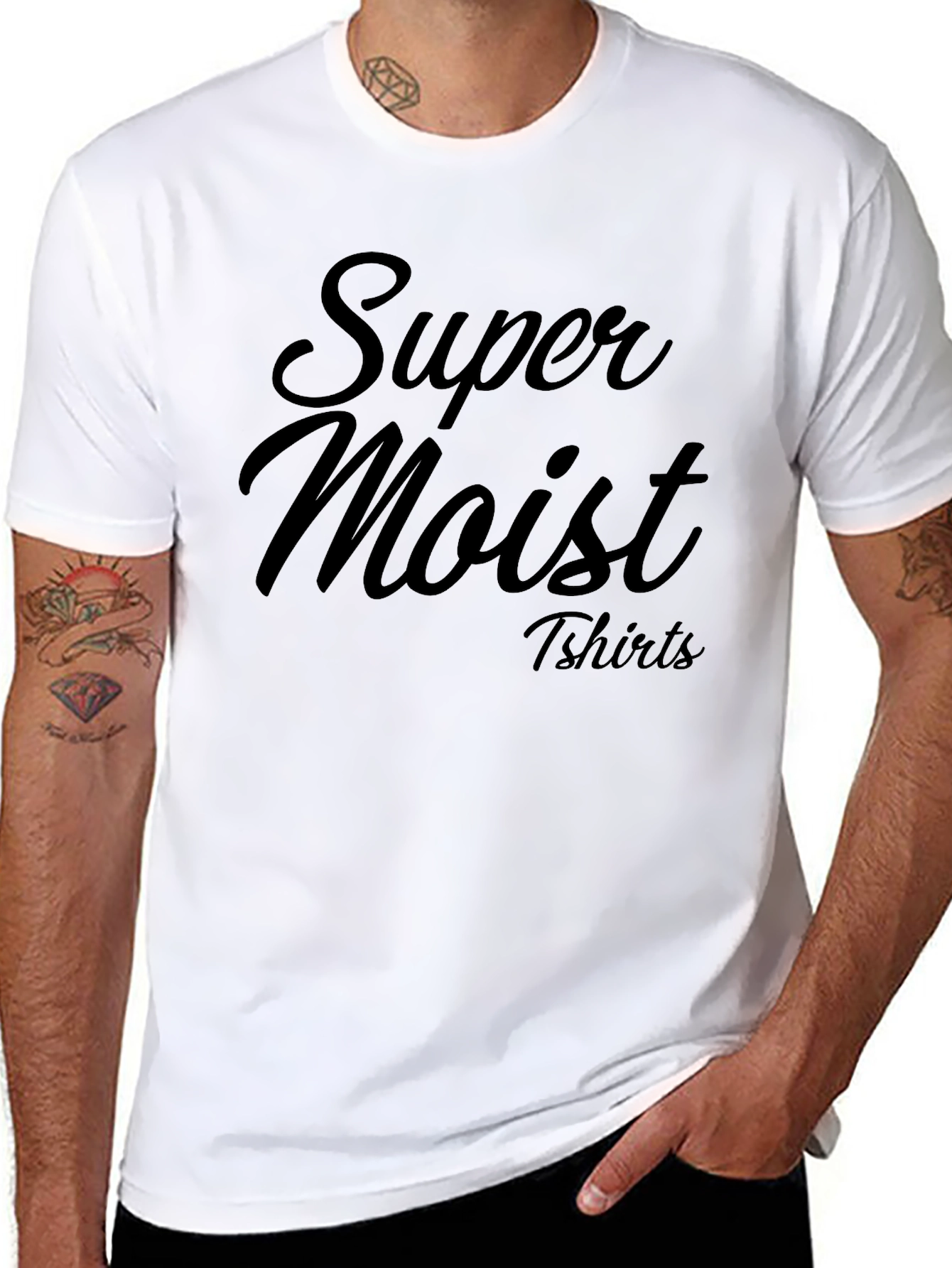 Black Super Moist T-Shirt - Stylish Soft Cotton Tee view 8
