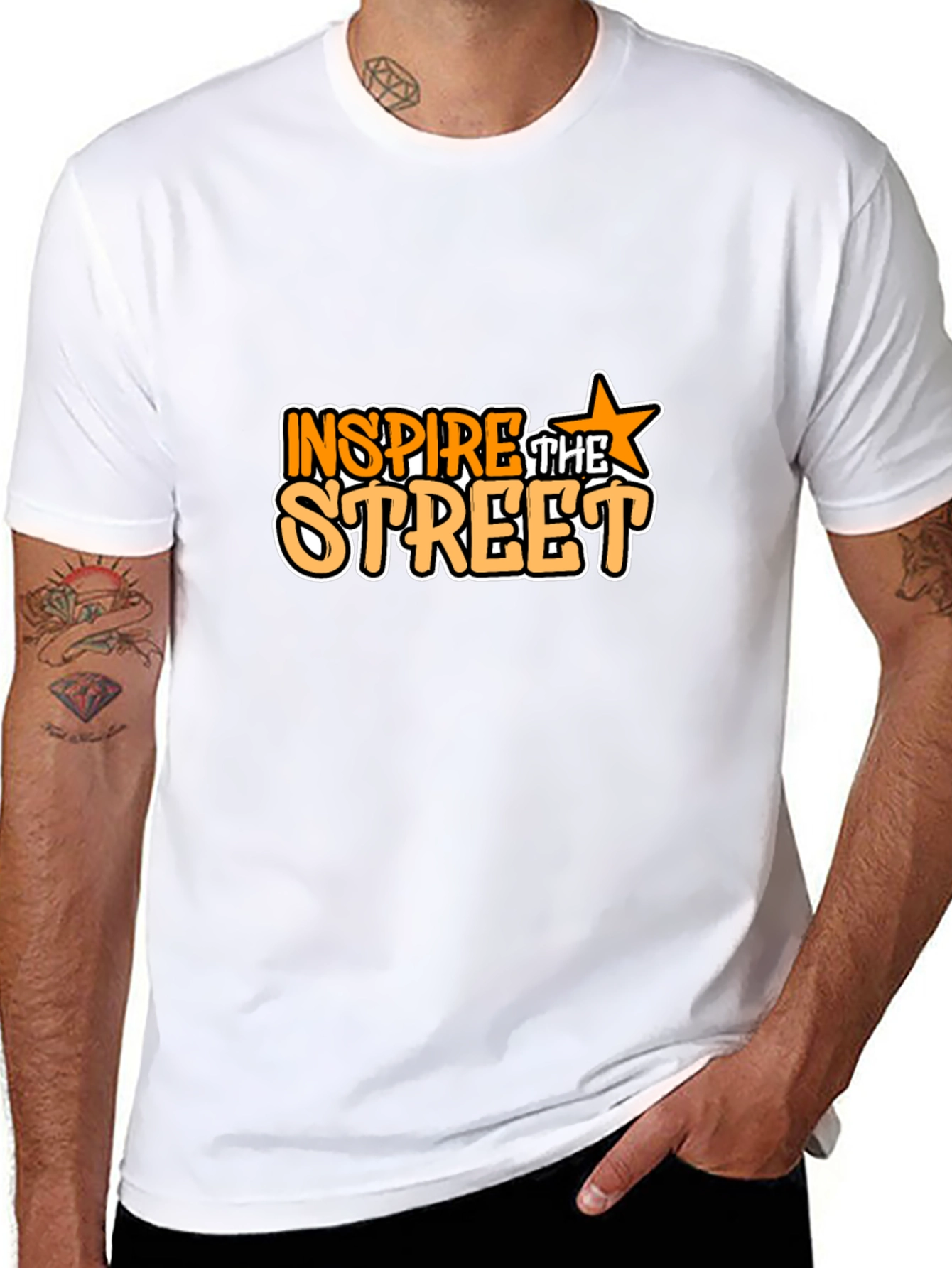 Black Inspire the Street Graphic Tee view 8