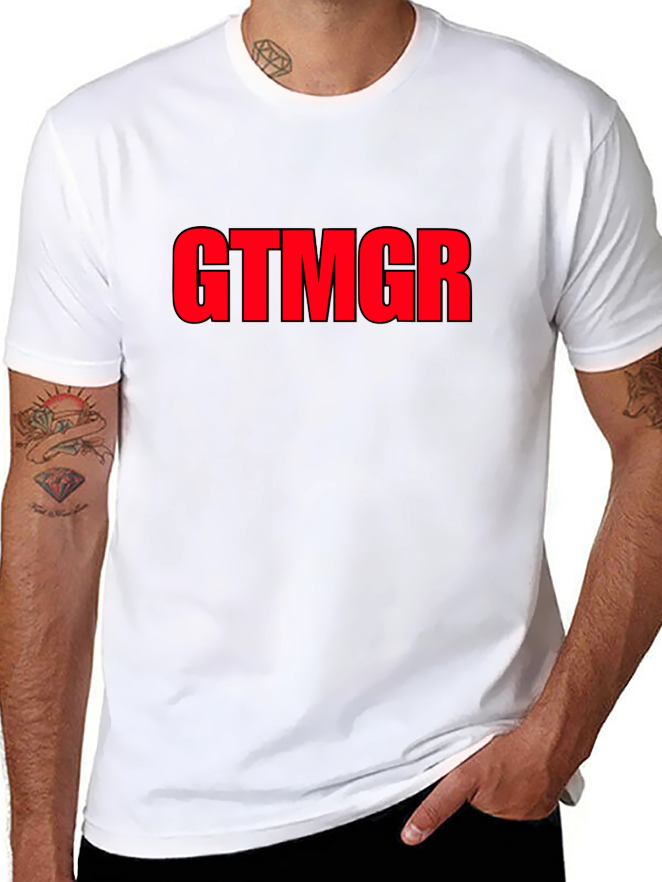 Black GTMGR Bold Graphic Tee - Black view 8