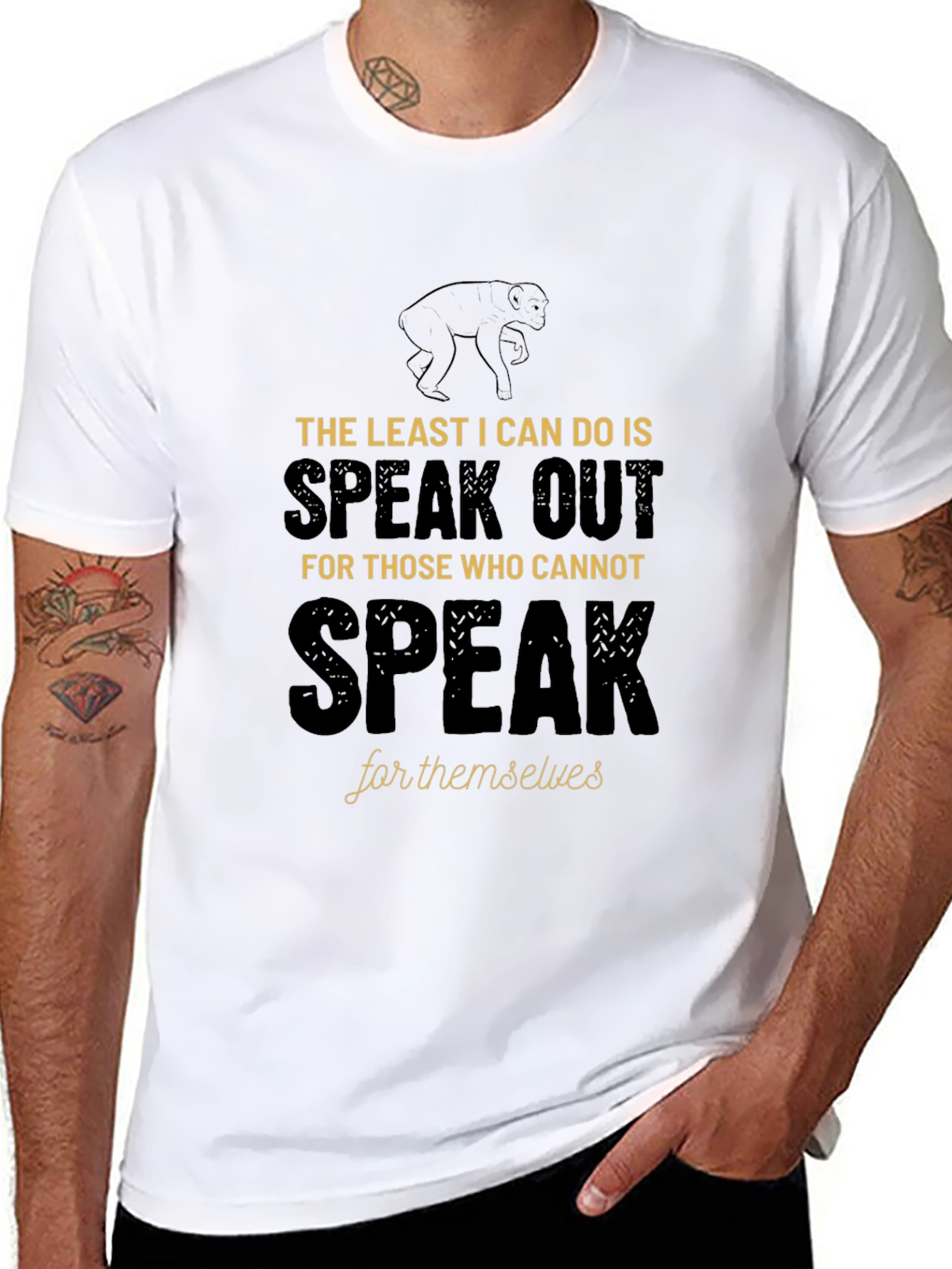Black Speak Out T-Shirt - Advocate for the Voiceless view 8