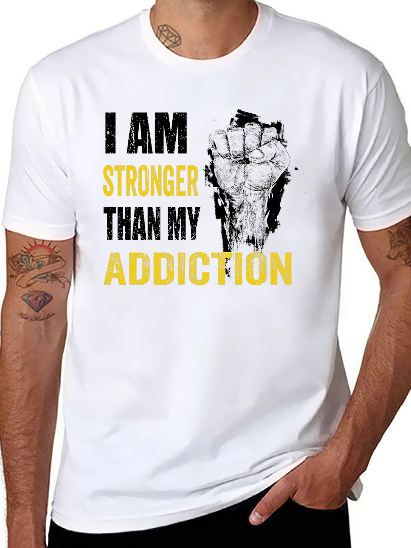 Stronger Than My Addiction T-Shirt - 8