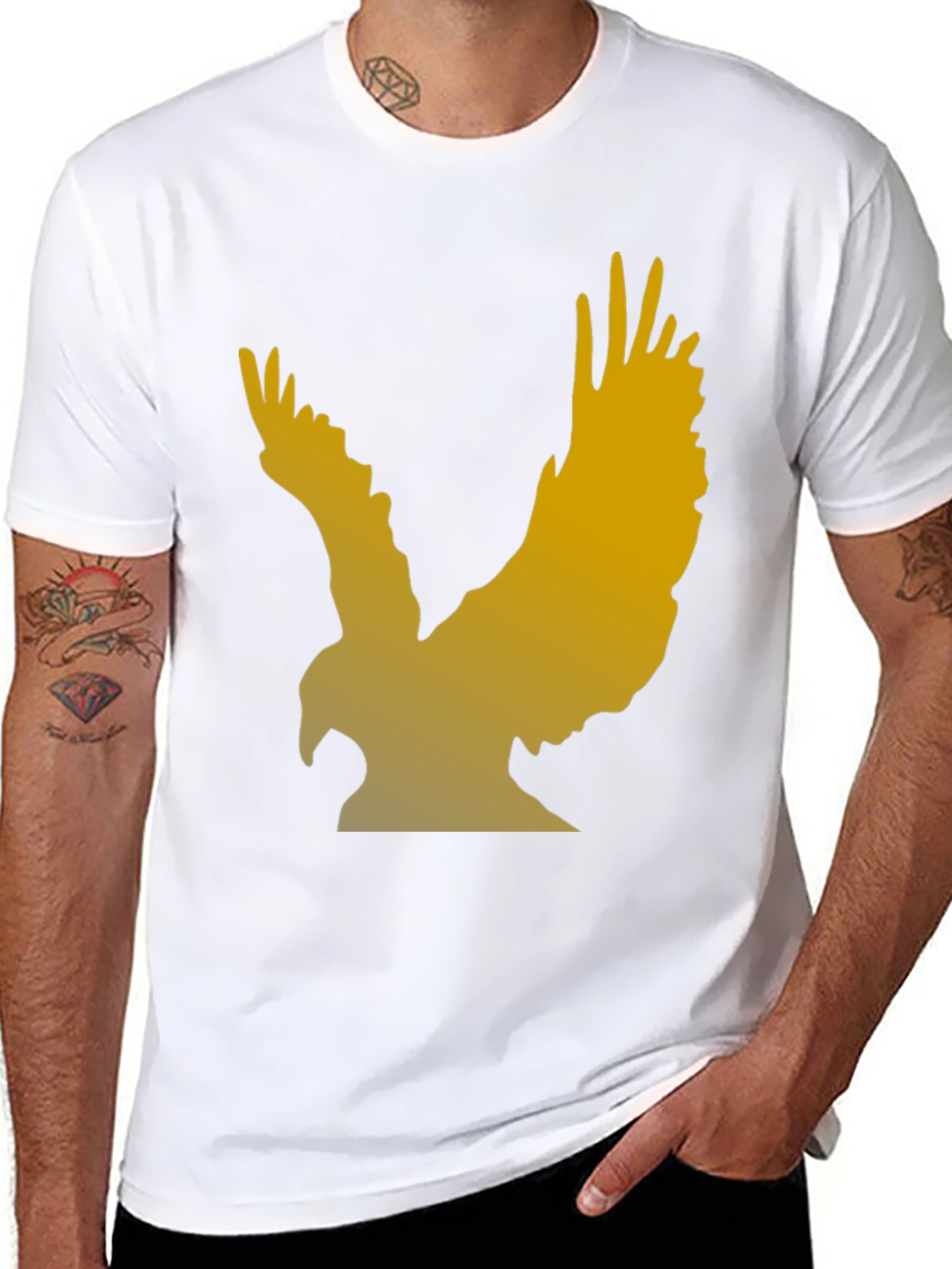 Black Eagle Graphic T-Shirt - Black view 8