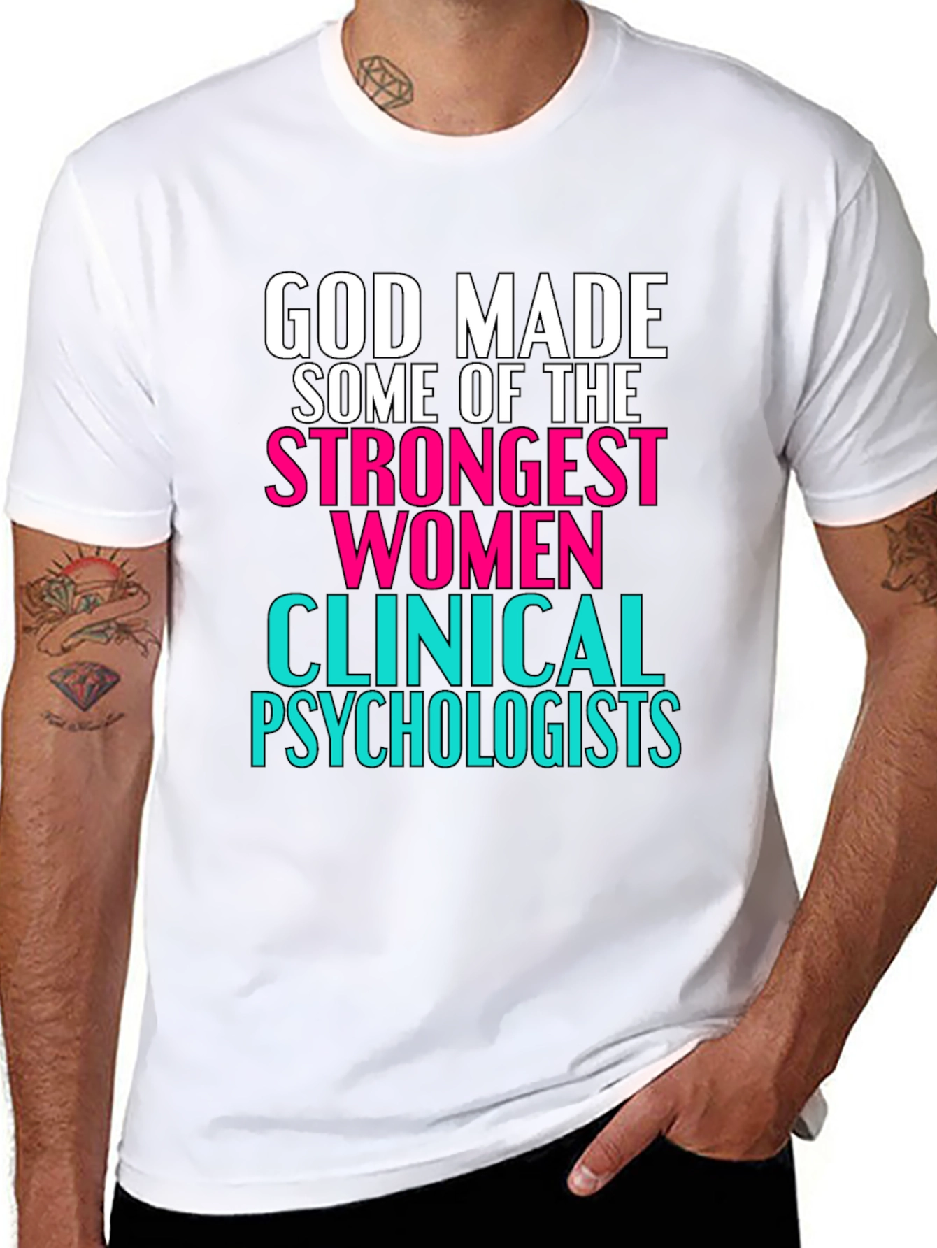 Black Strong Women Clinical Psychologists T-Shirt view 8