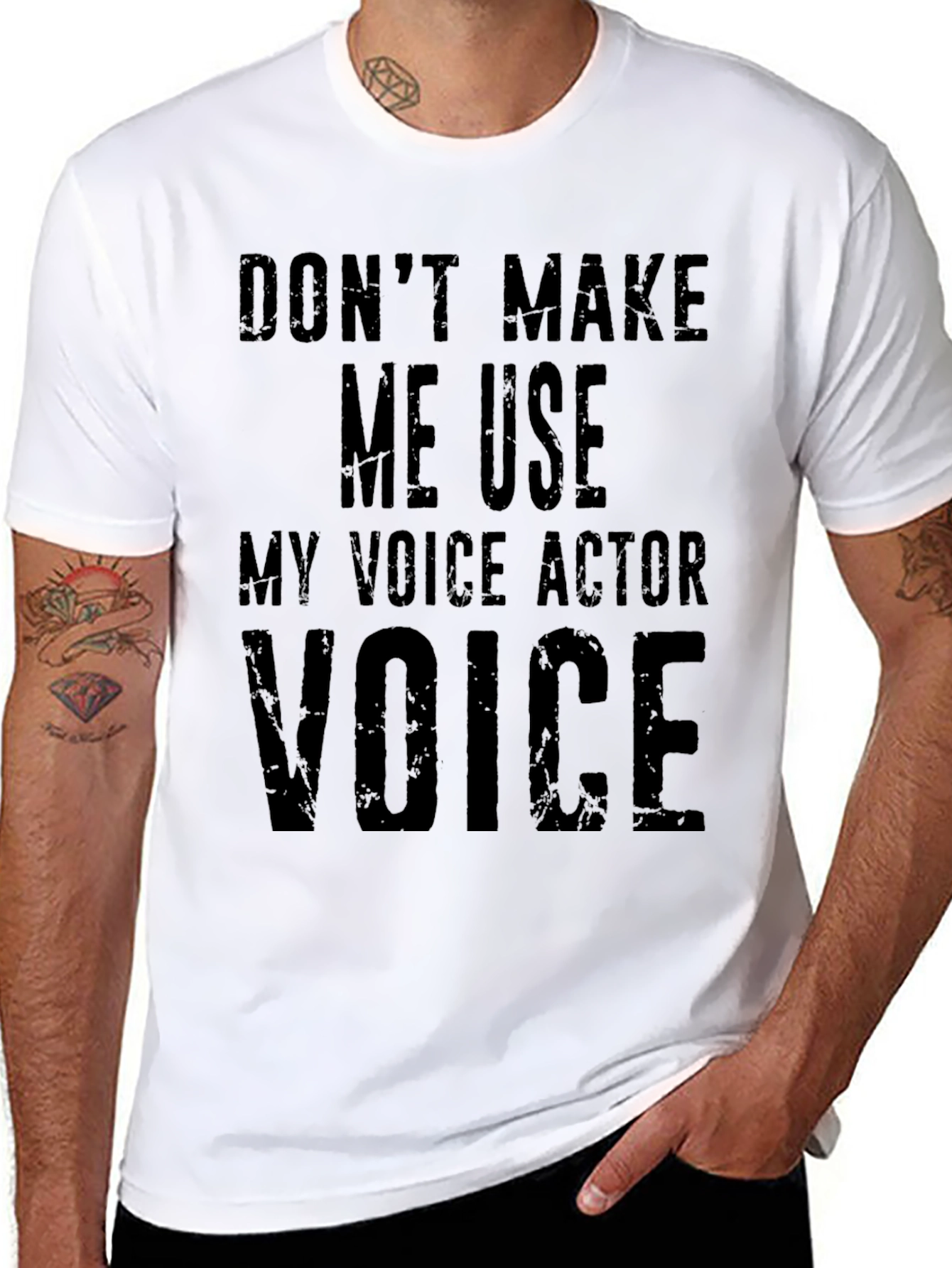 Black Voice Actor T-Shirt Funny Gift view 8