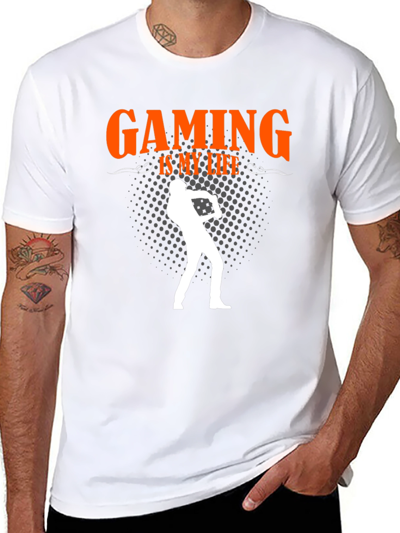 Black Gaming Is My Life T-Shirt - Gamer Gift view 8